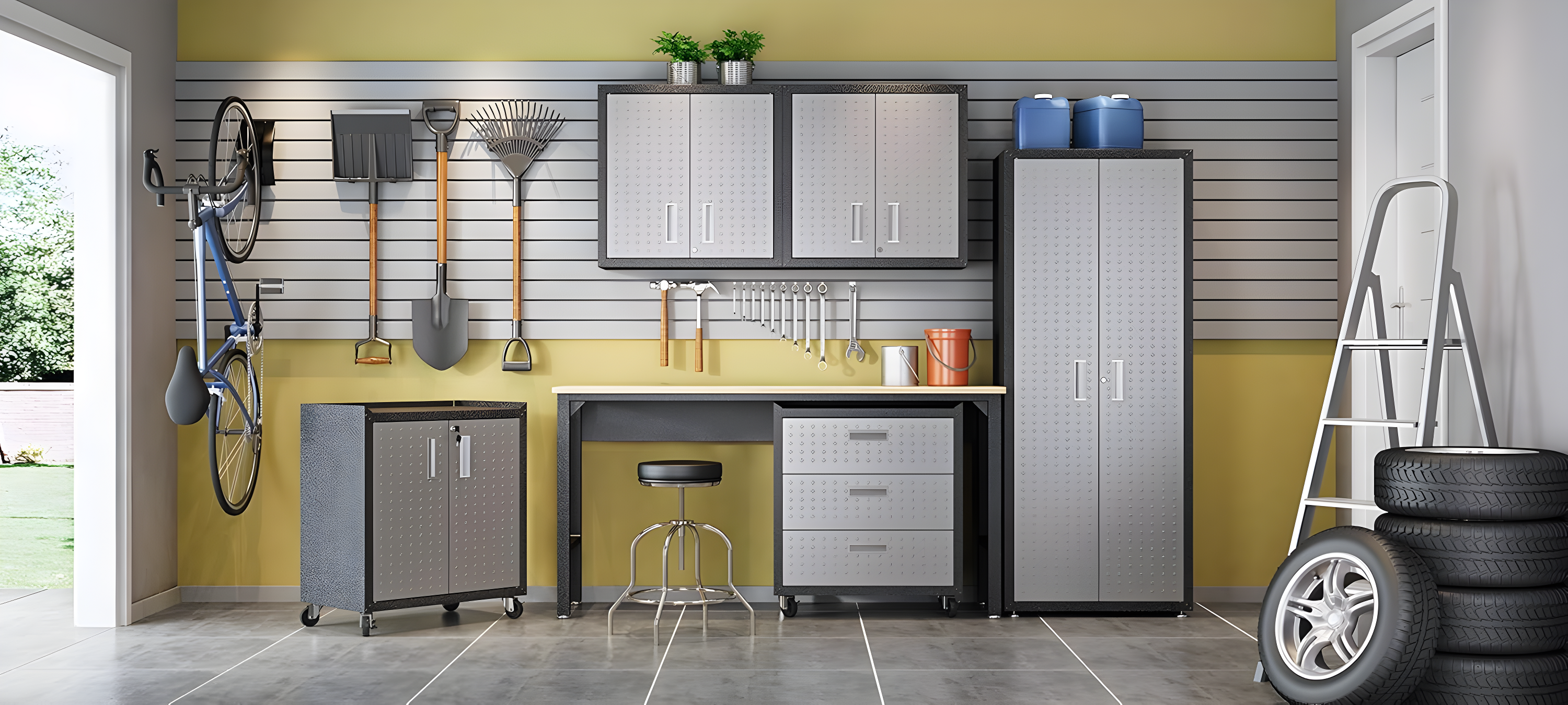 Fortress Gray Stainless Steel 30'' Lockable Rolling Chest