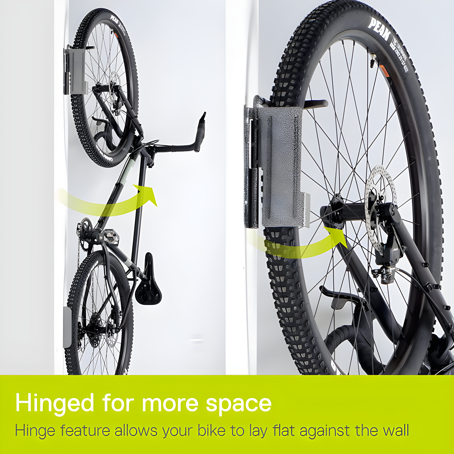Single Bike Hinge Wall Mount Rack