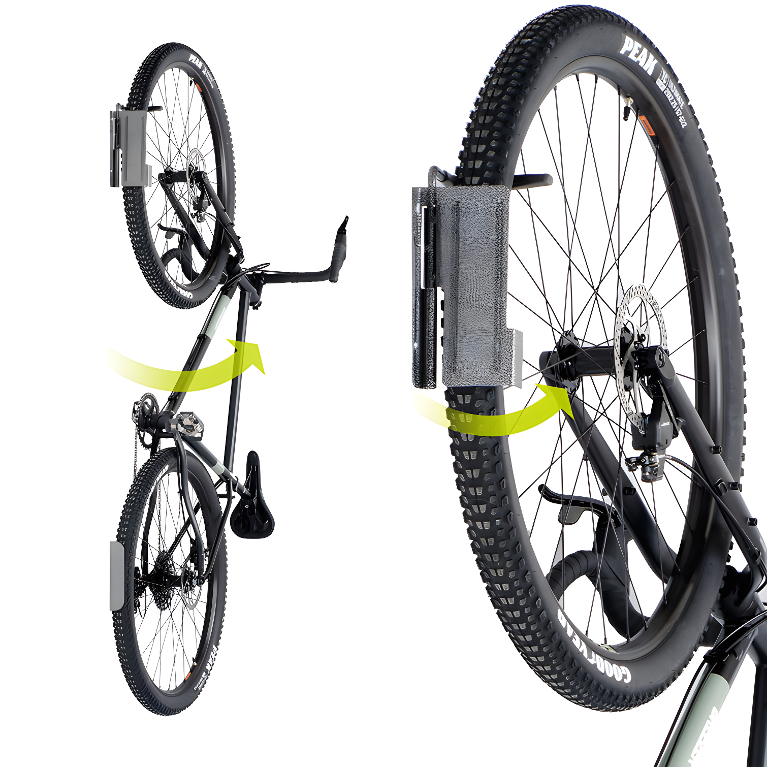 Single Bike Hinge Wall Mount Rack