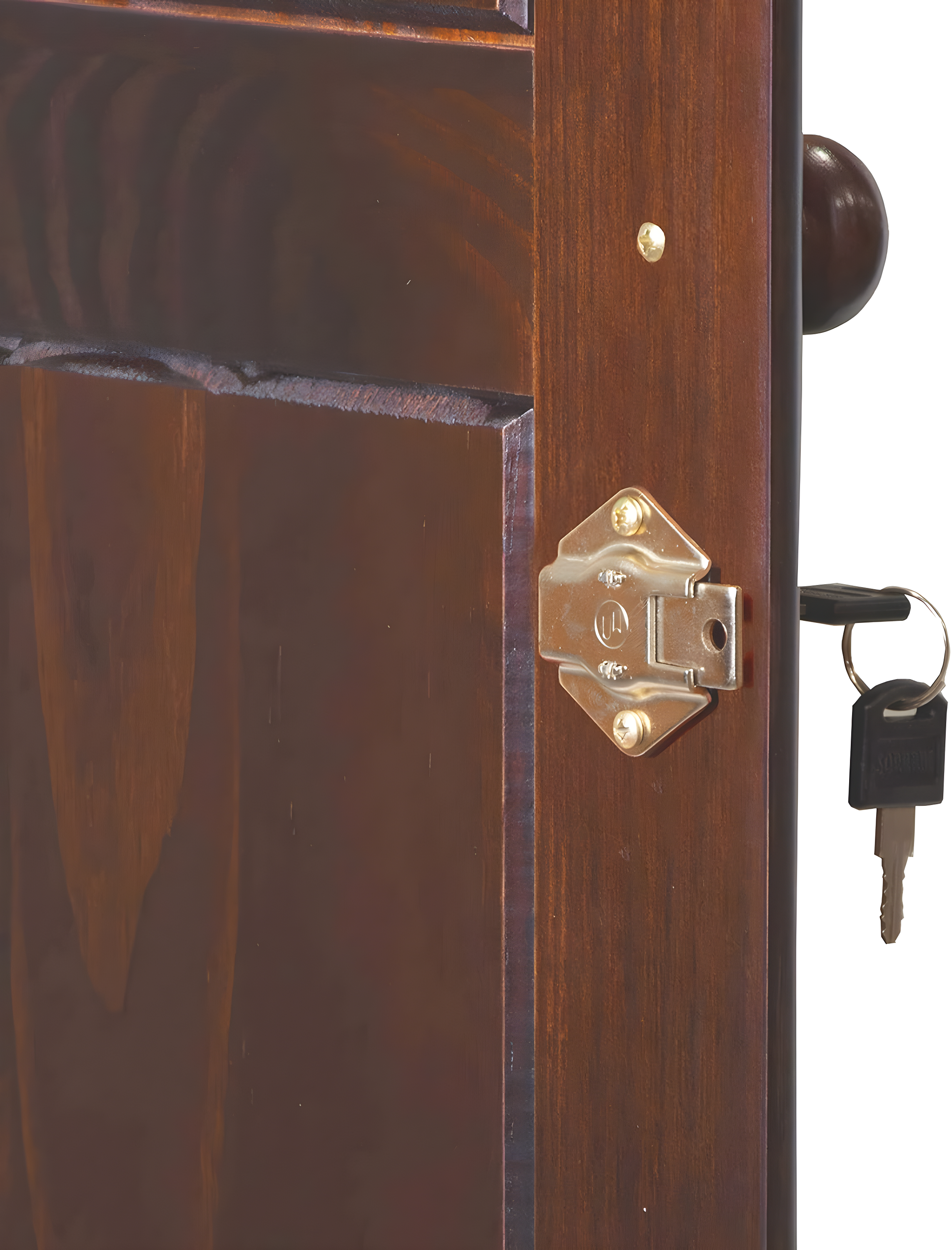 Eco-Friendly Mocha Solid Wood Transitional Grand Wardrobe with Shelves and Drawers