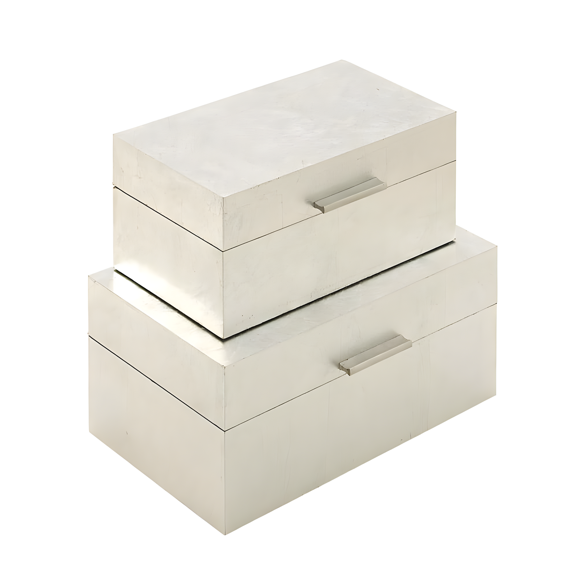 CosmoLiving by Cosmopolitan Wooden Decorative Box with Textured Foiled Exterior Set