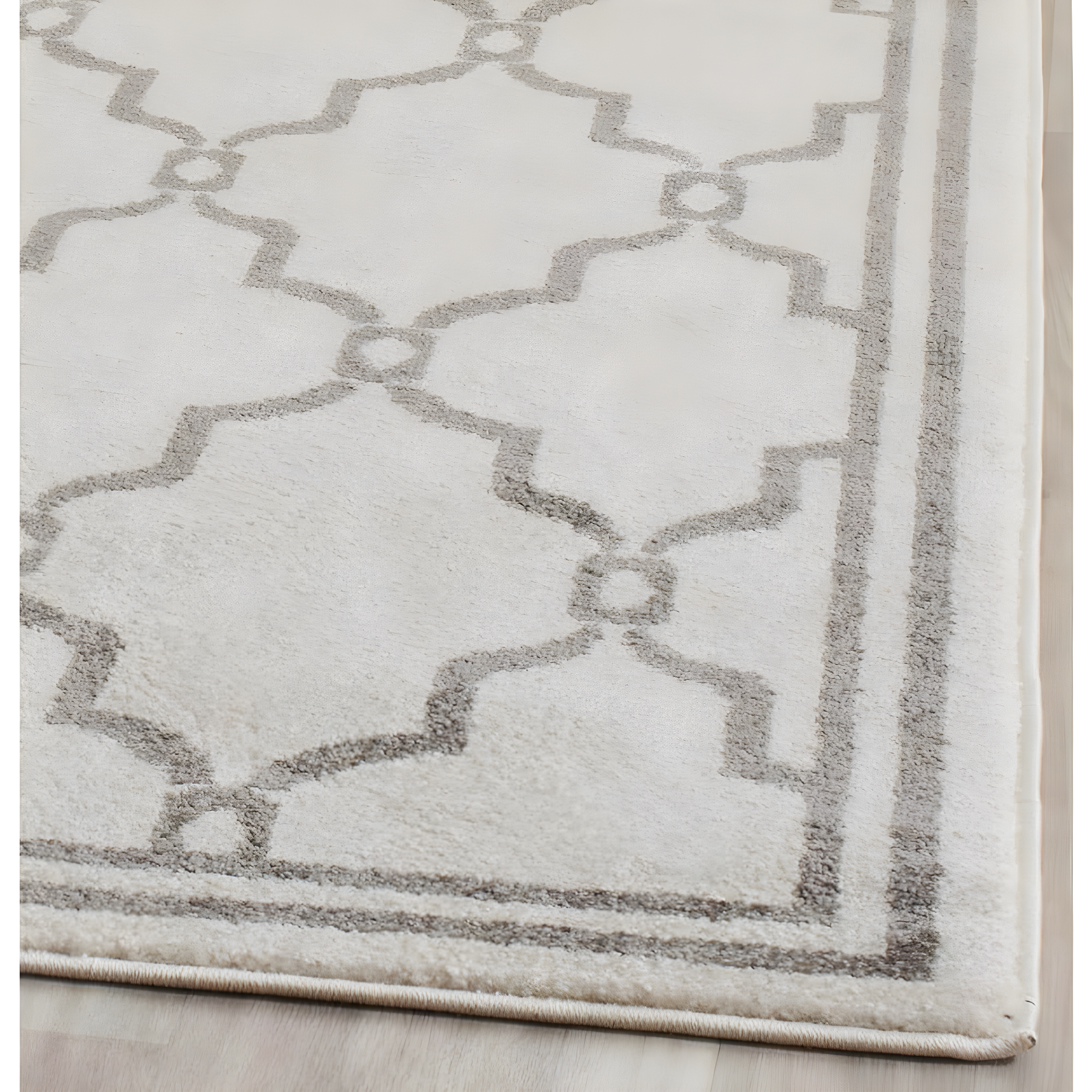 Amherst AMT414 Power Loomed Indoor Area Rug - Ivory/Grey - 8'x10' - Safavieh