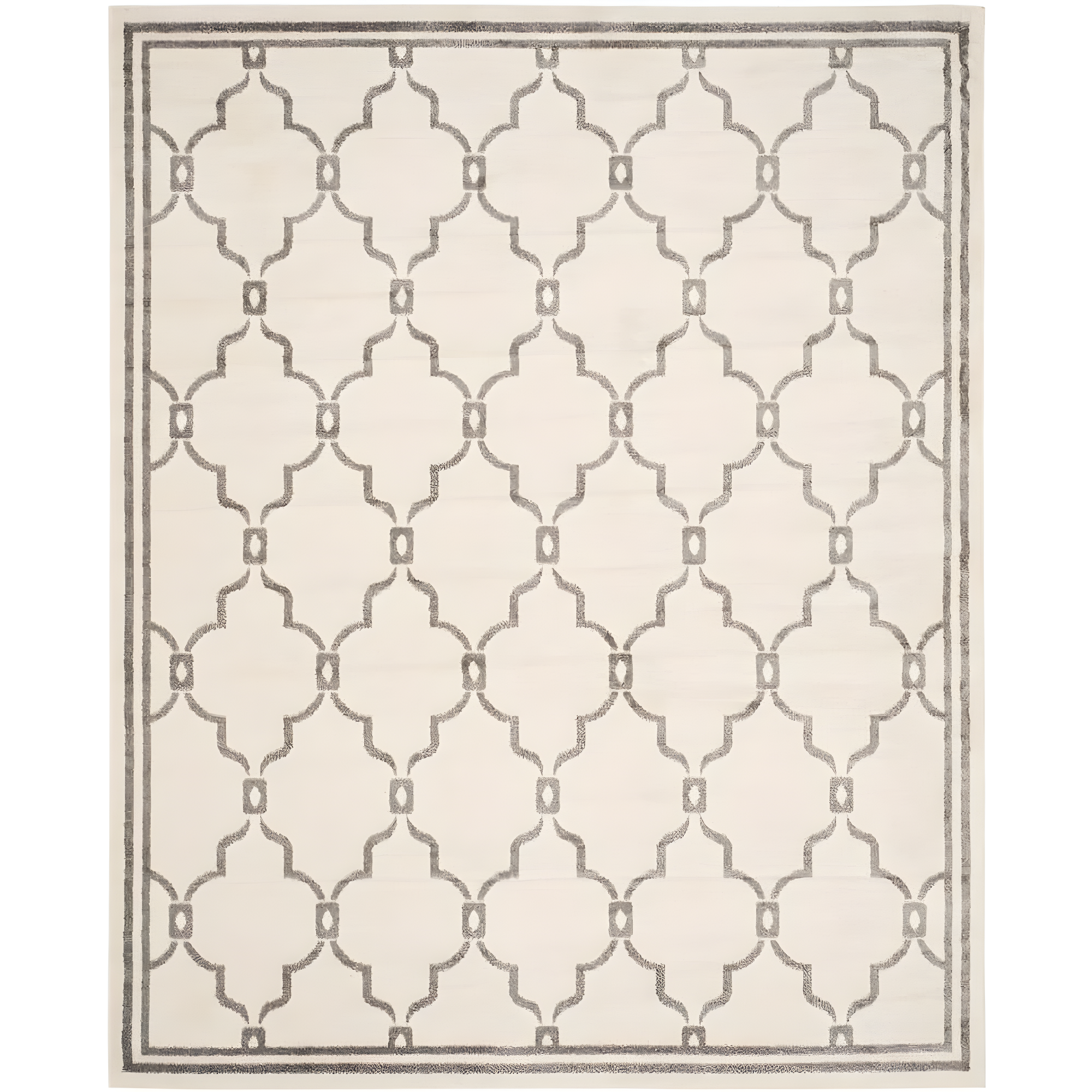 Amherst AMT414 Power Loomed Indoor Area Rug - Ivory/Grey - 8'x10' - Safavieh
