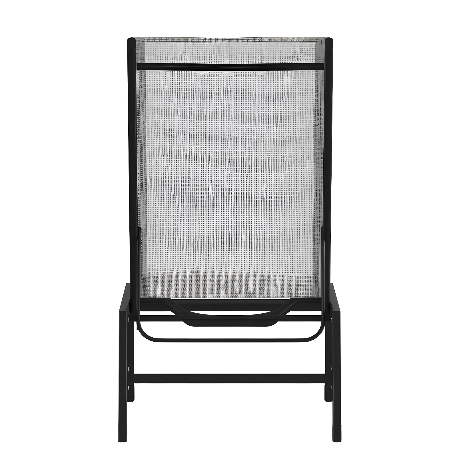 Flash Furniture Brazos Adjustable Chaise Lounge Chair, Outdoor Five-Position Recliner, All Weather, Black/Gray