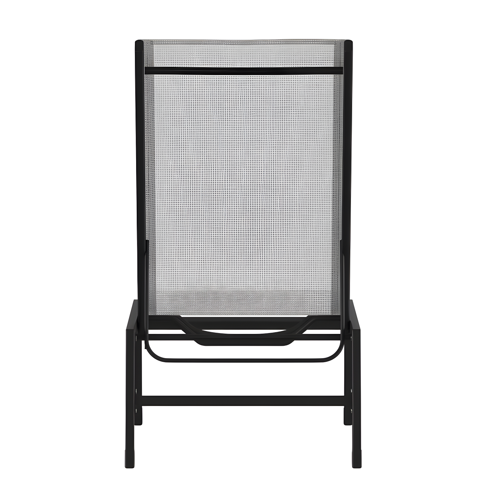 Flash Furniture Brazos Adjustable Chaise Lounge Chair, Outdoor Five-Position Recliner, All Weather, Black/Gray