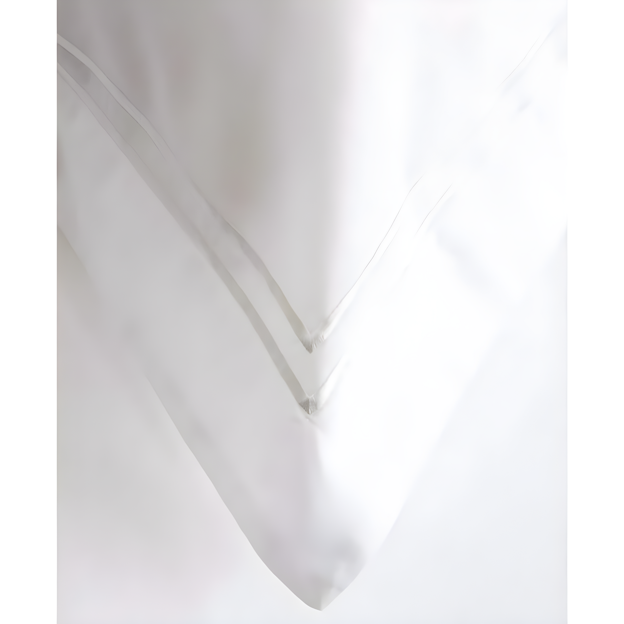 Ella Jayne Home Ella Jayne Cotton Duvet Cover with Satin Satin Stitching 3-Piece Set, White with White Satin Stitching
