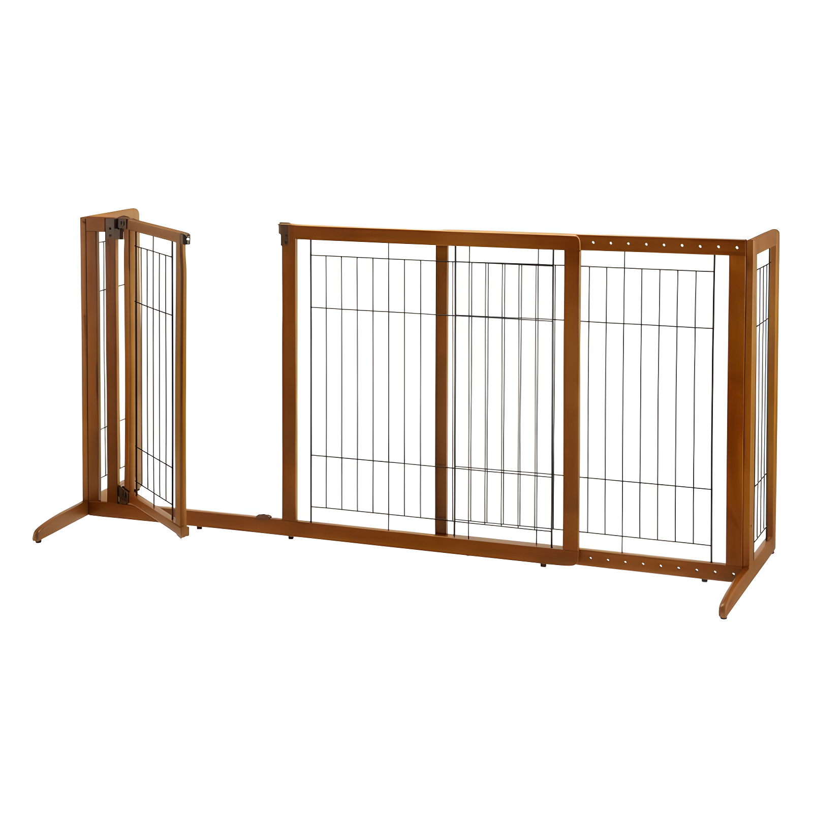 Richell Wood Free Standing Pet Gate