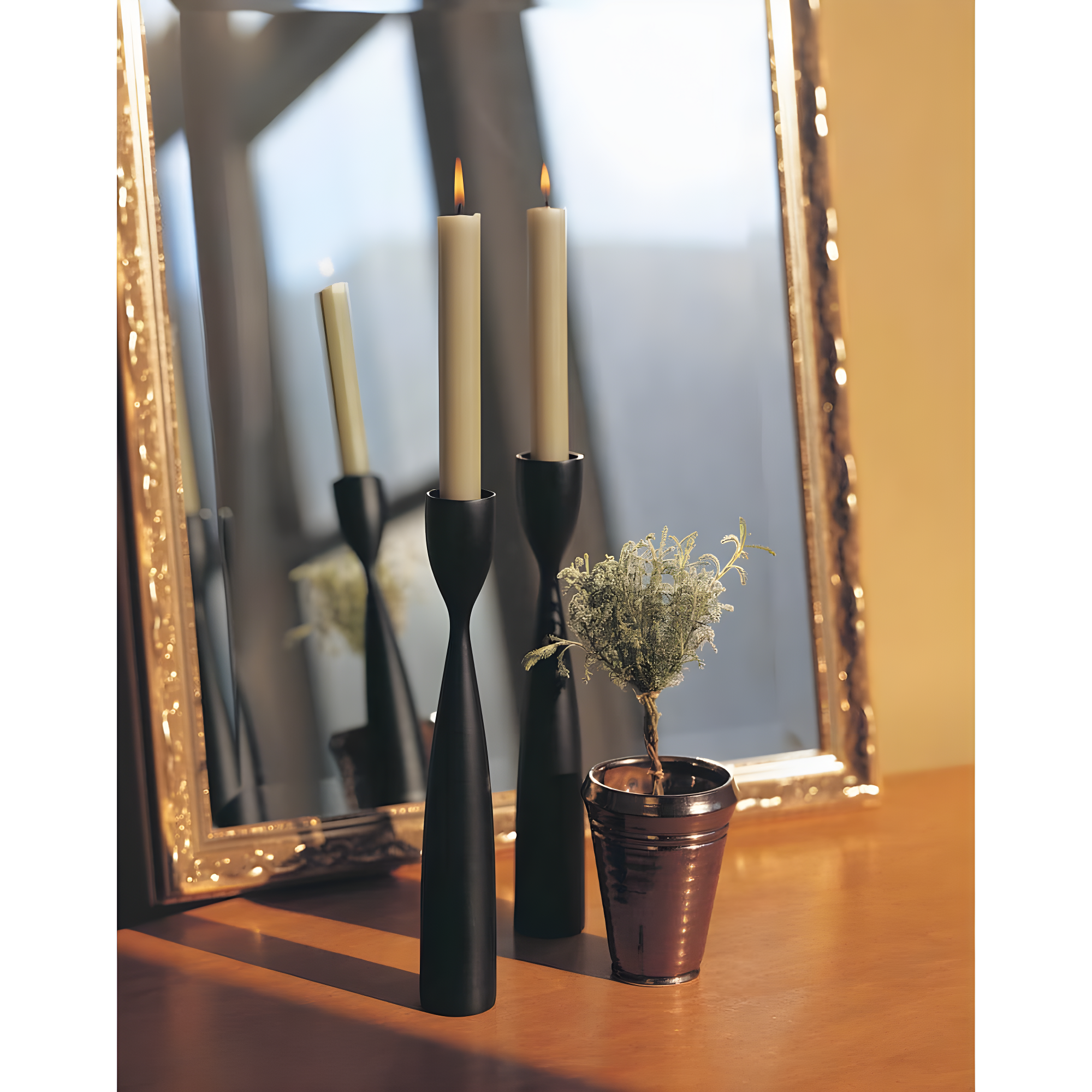 12 Piece Unscented Taper Candle Set