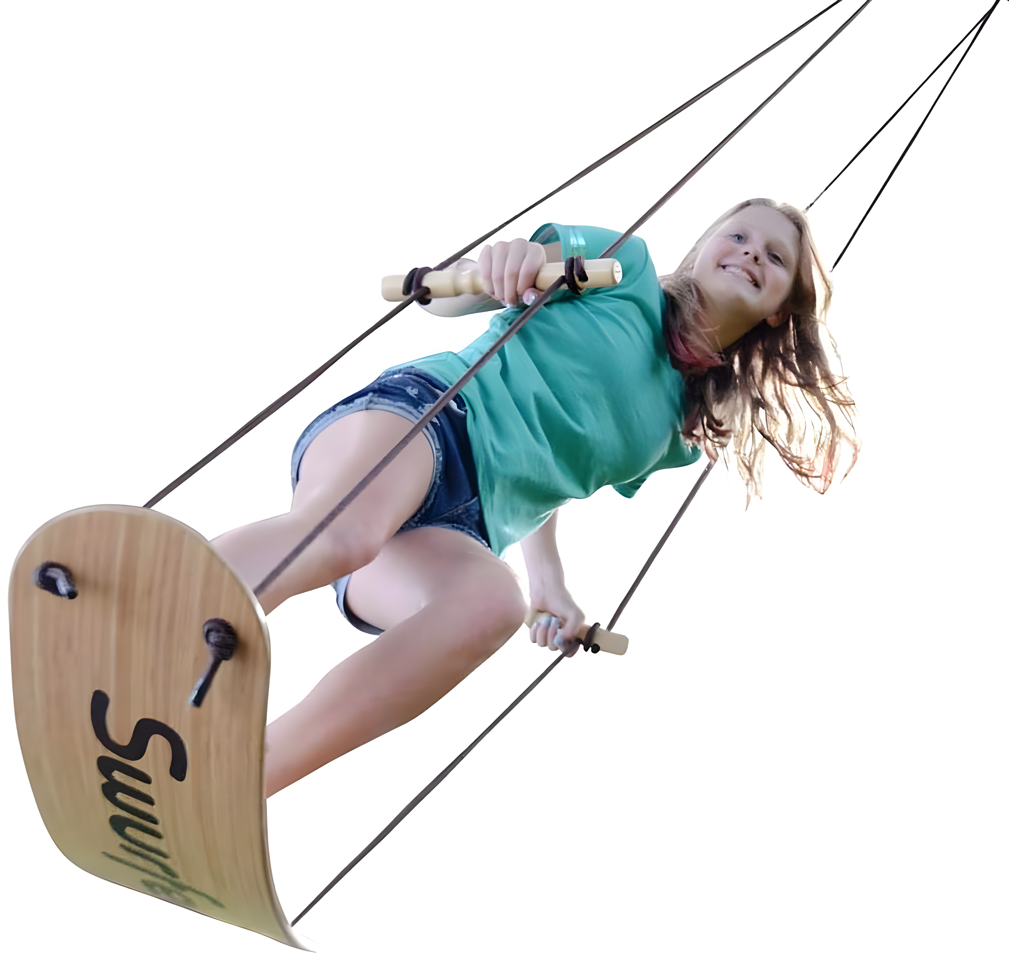 Flybar Swurfer The Original Surf Swing - Bamboo