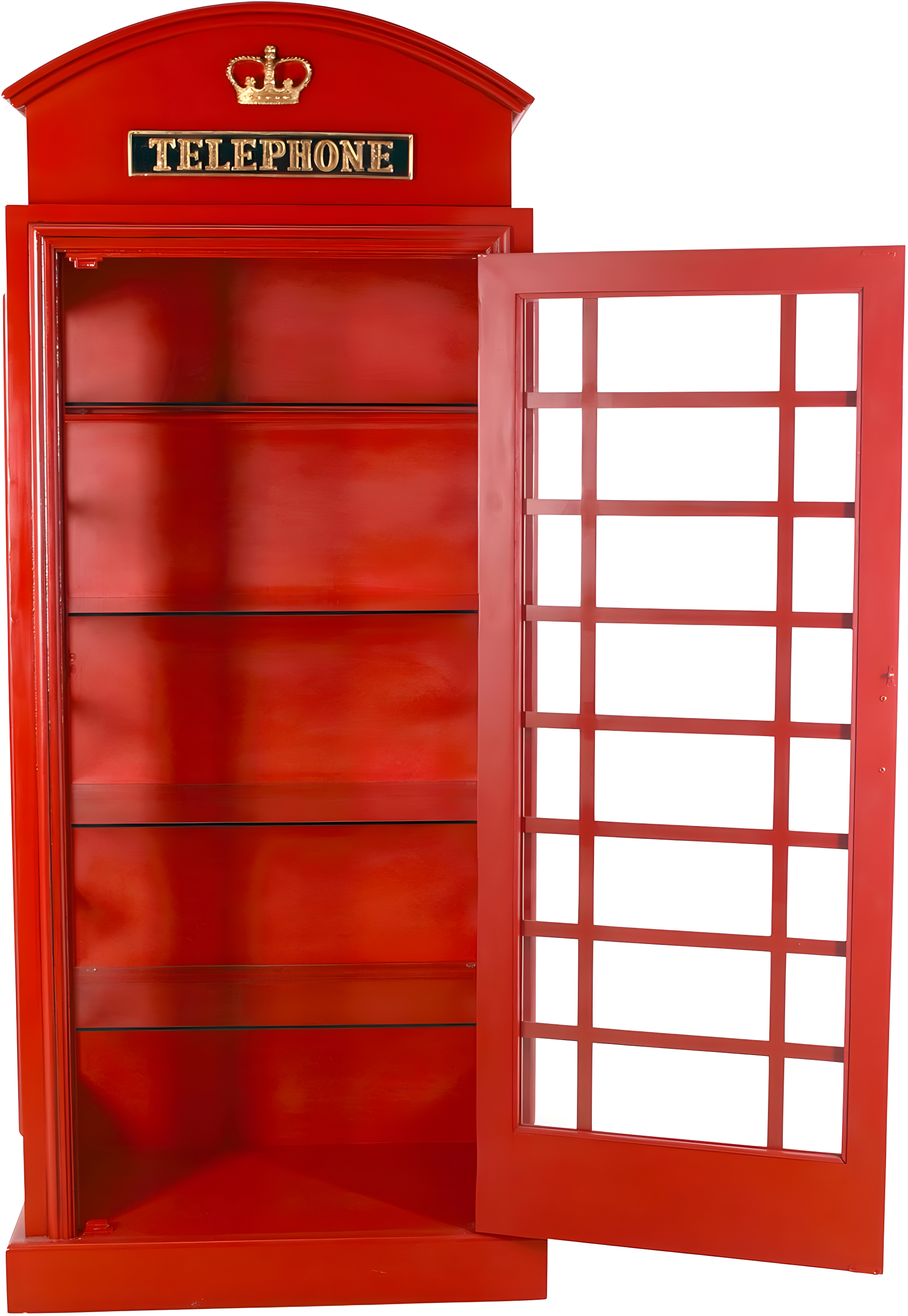 Design Toscano British Telephone Booth Display Cabinet