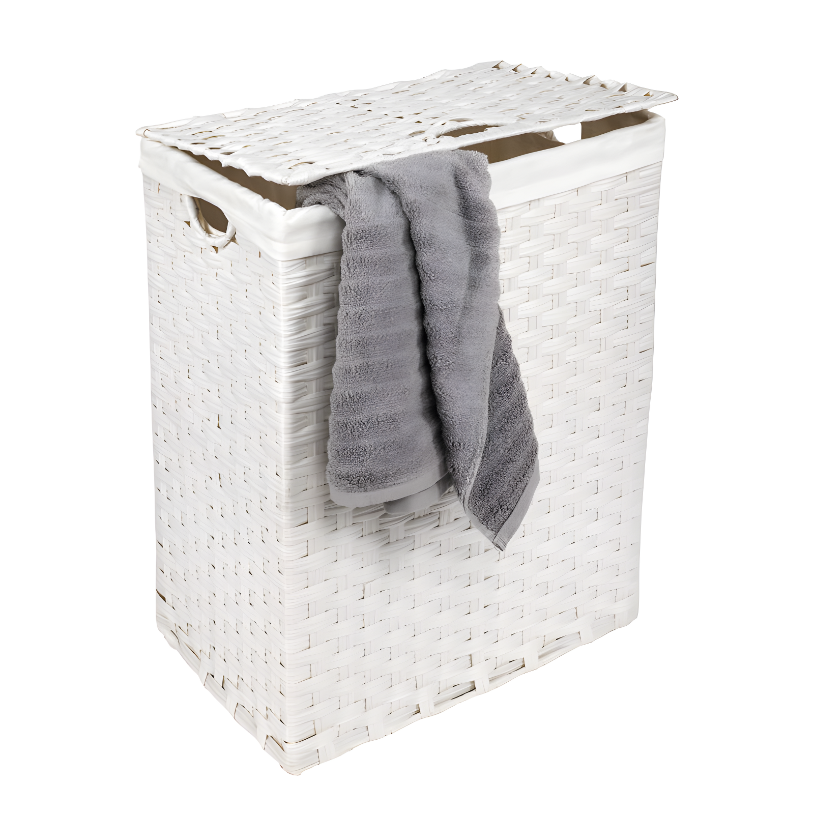 Handwoven Rectangle Laundry Hamper