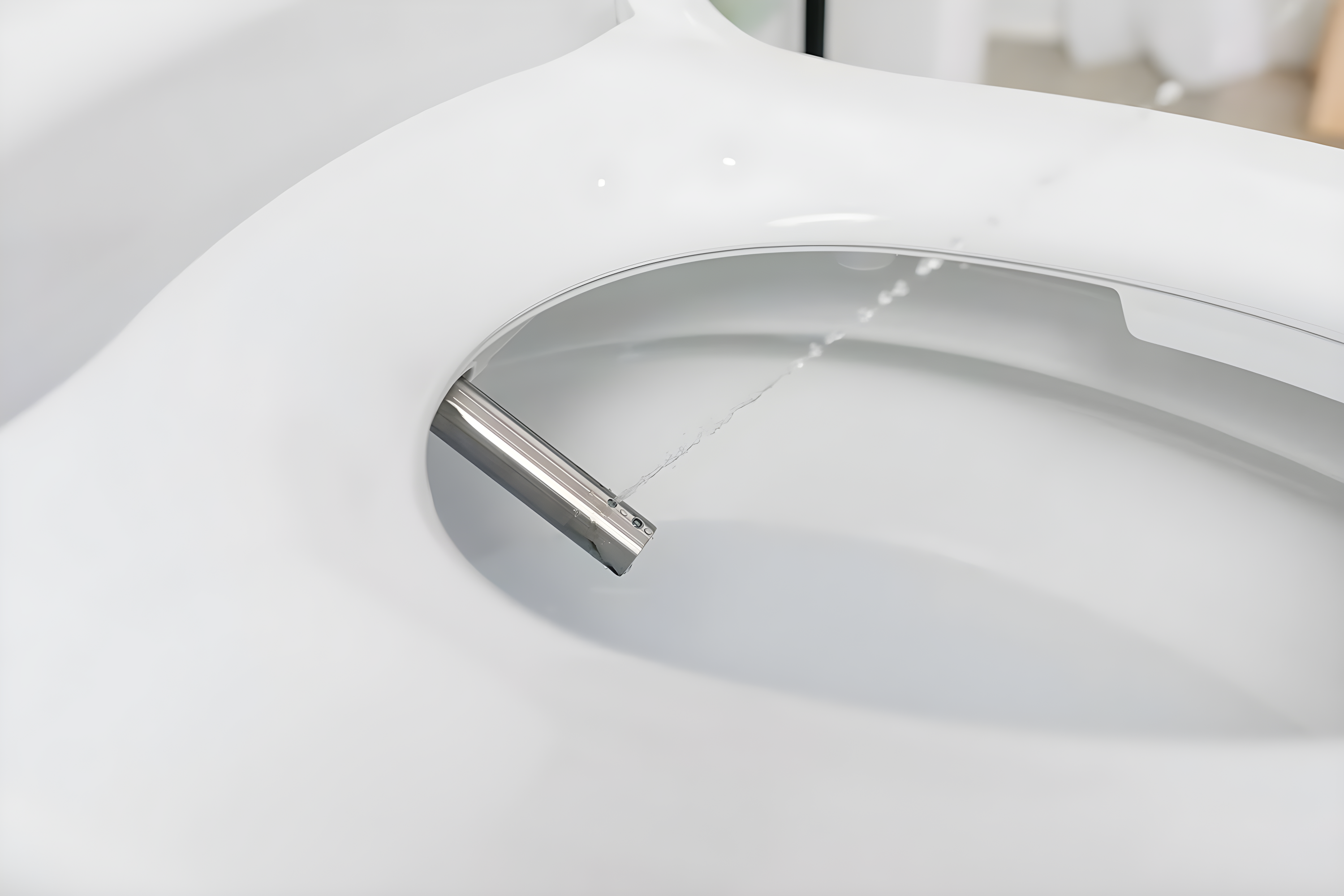 OmigoGS Essential Bidet Toilet Seat, Round White