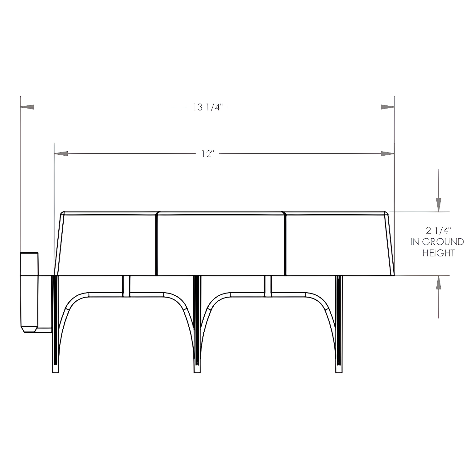 8.8'' H x 14'' W Composite Lawn Edging