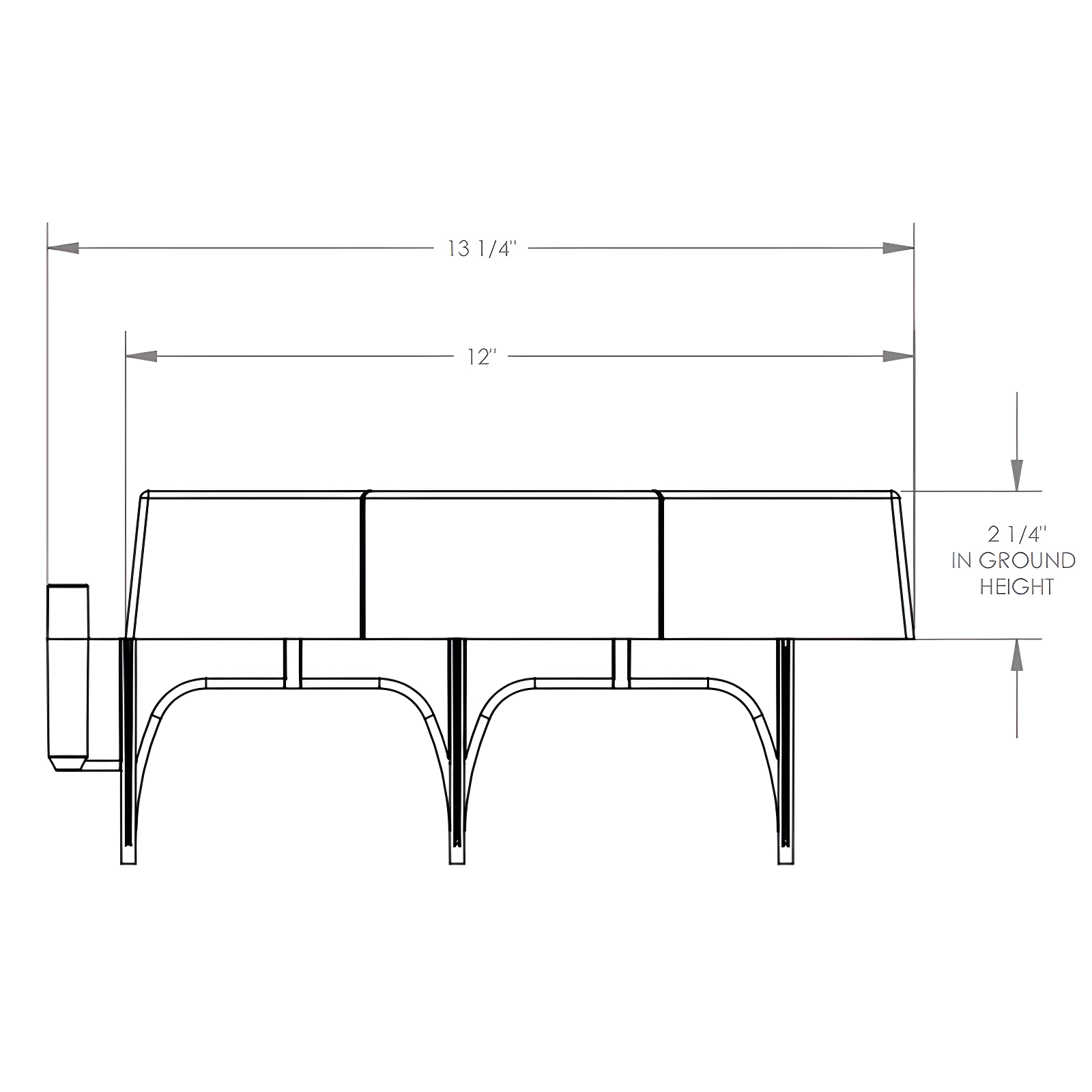 8.8'' H x 14'' W Composite Lawn Edging