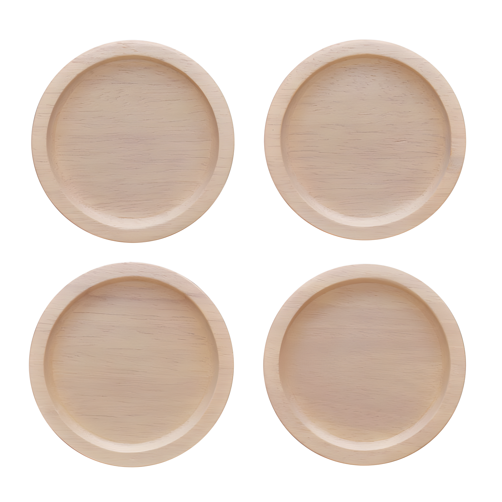 Noritake Hammock Wood Set Of 4 Coasters, 3-3/4"