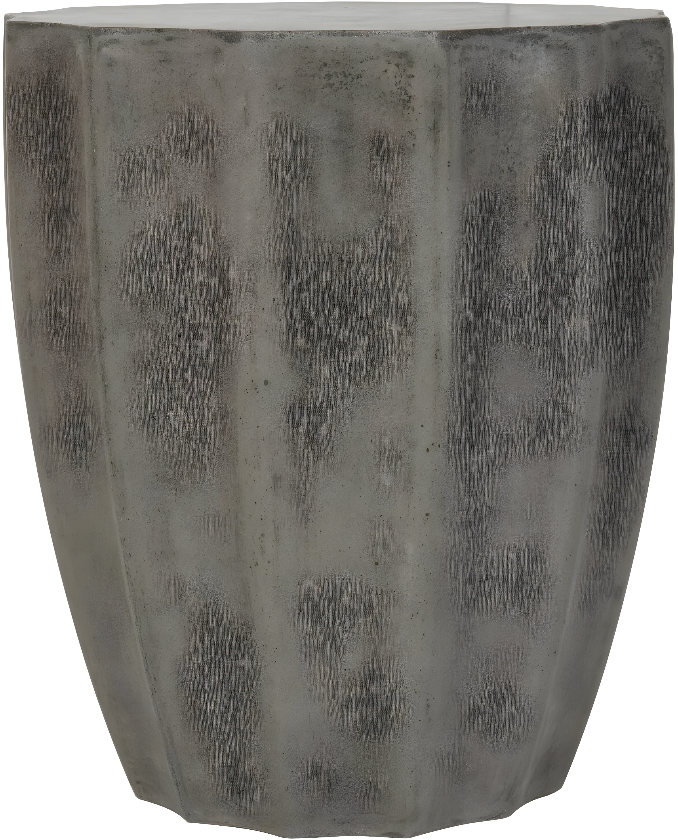 Jaslyn Concrete Indoor/Outdoor Accent Stool - Dark Grey - Safavieh