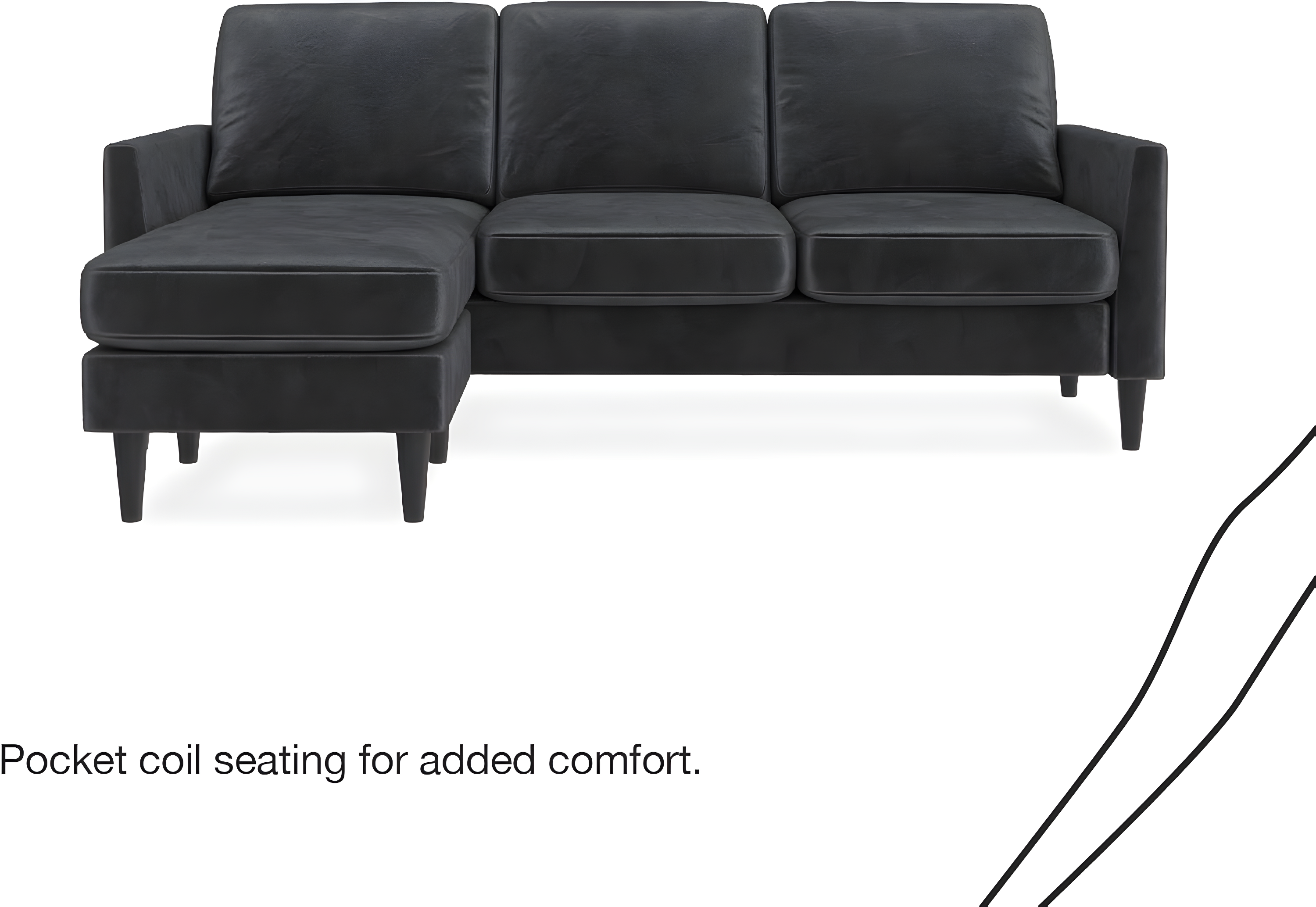 Winston 81.5" Wide Reversible Sofa & Chaise with Ottoman