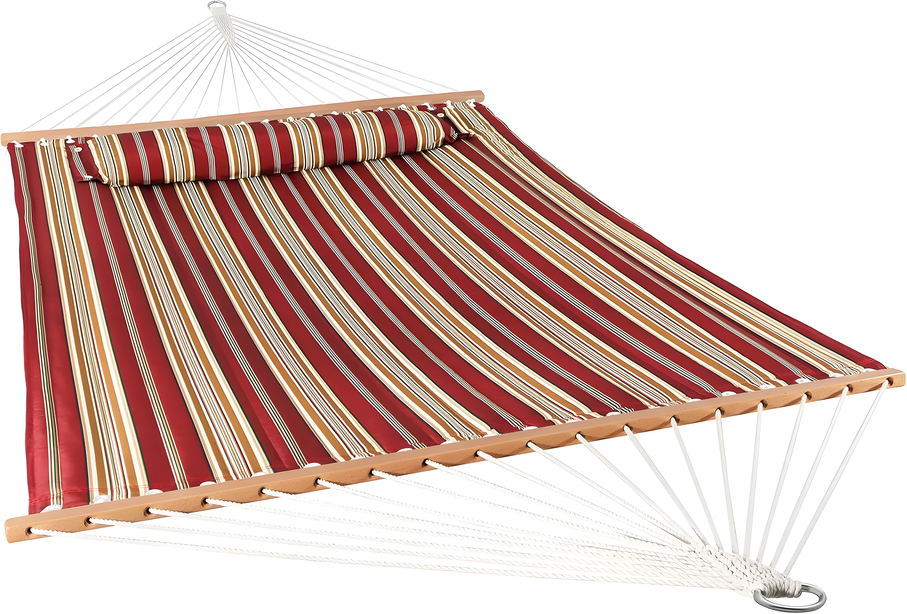 2-Person Quilted Polyester Spreader Bar Hammock