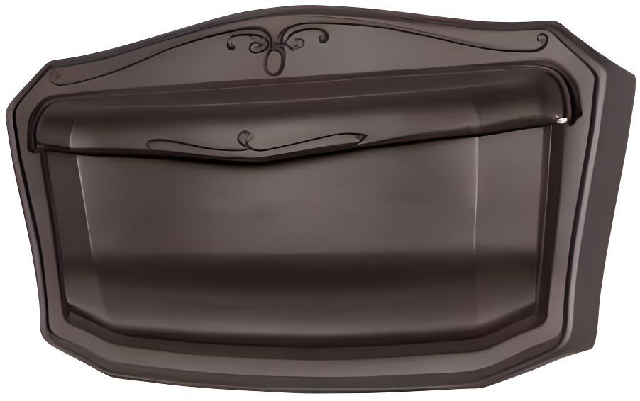 Architectural Mailboxes 2541RZ-10 Villa Wall Mount Mailbox - Rubbed Bronze - Small