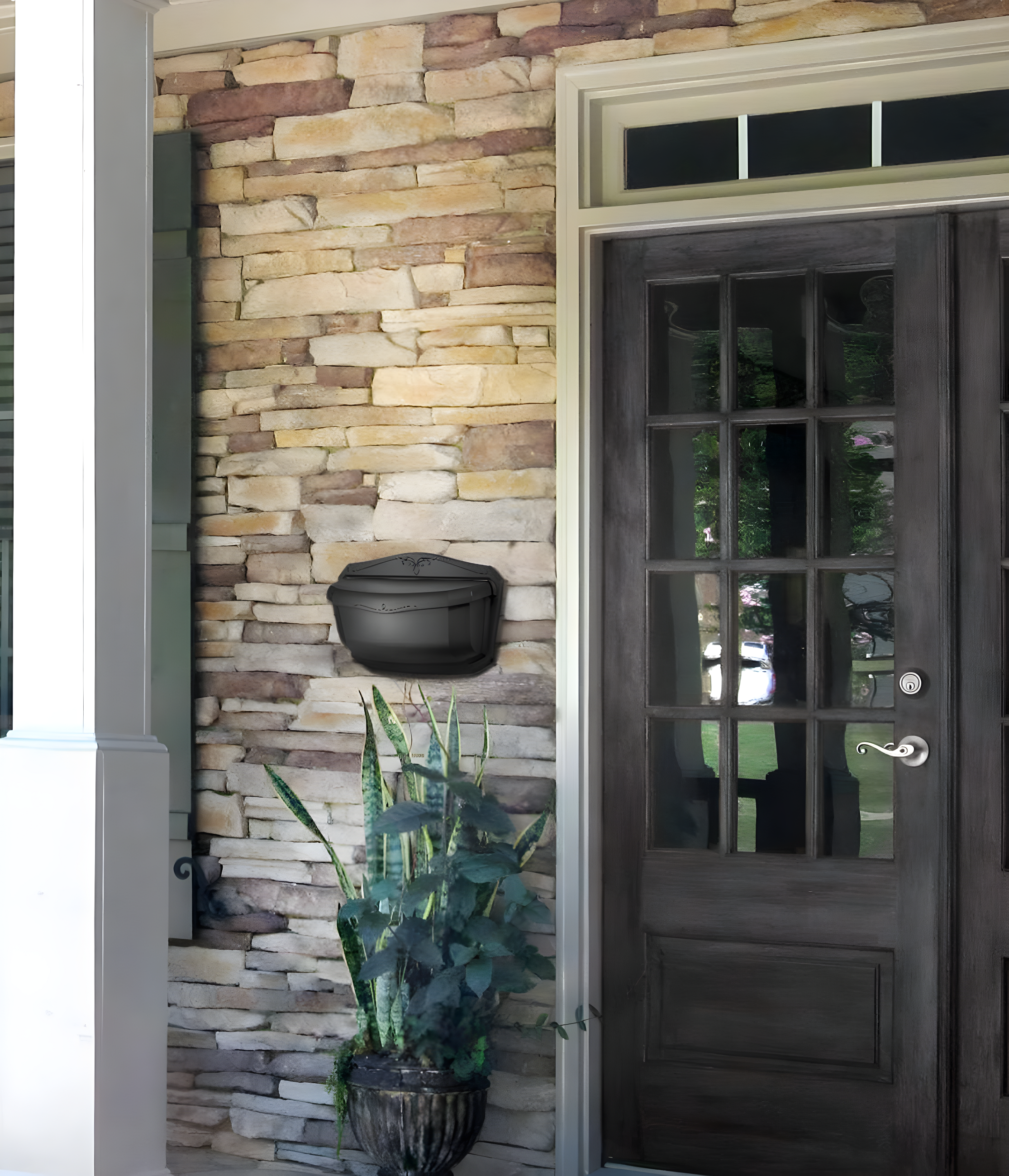 Architectural Mailboxes 2541RZ-10 Villa Wall Mount Mailbox - Rubbed Bronze - Small