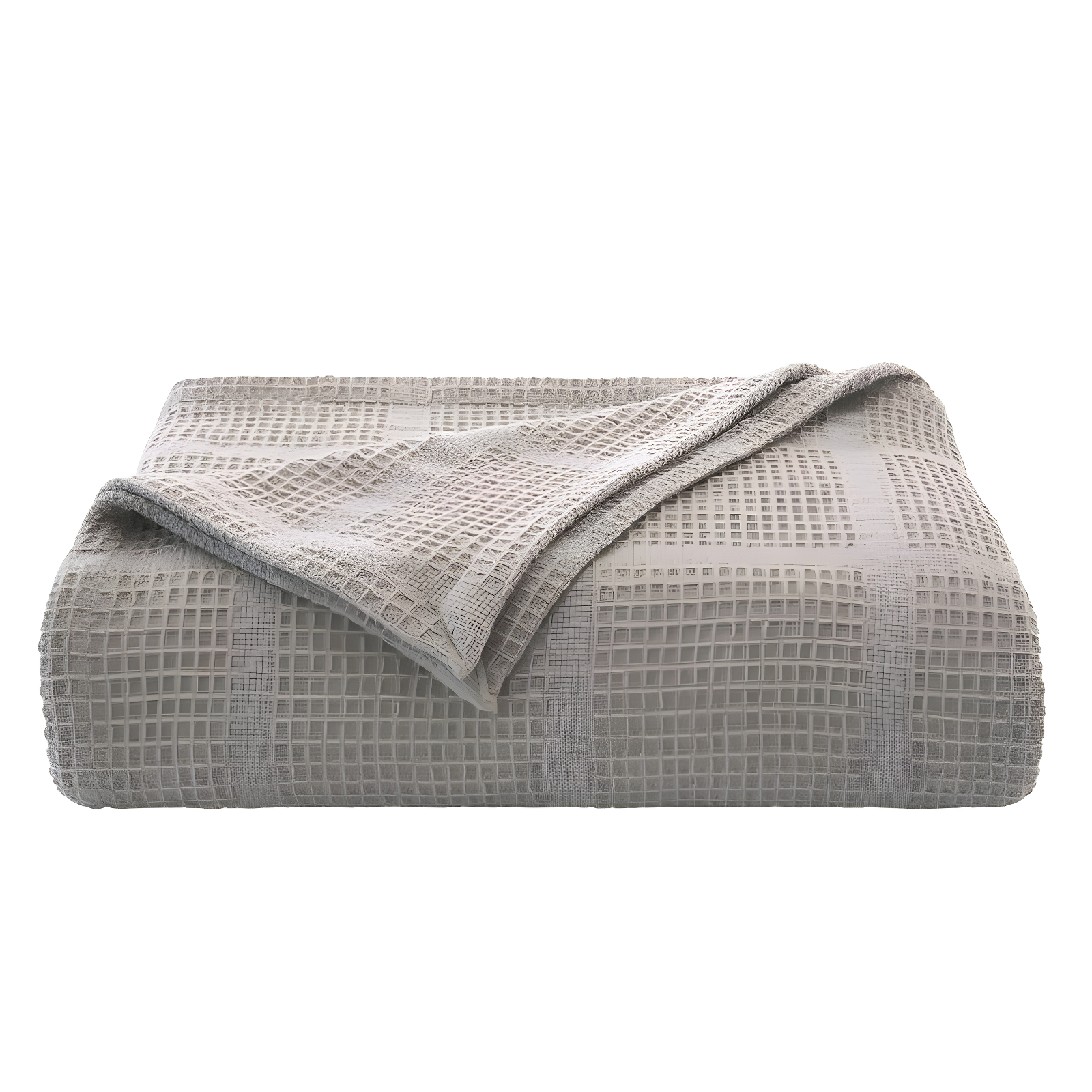 Kenneth Cole Kenneth Cole Waffle Grid Solid Cotton Blanket