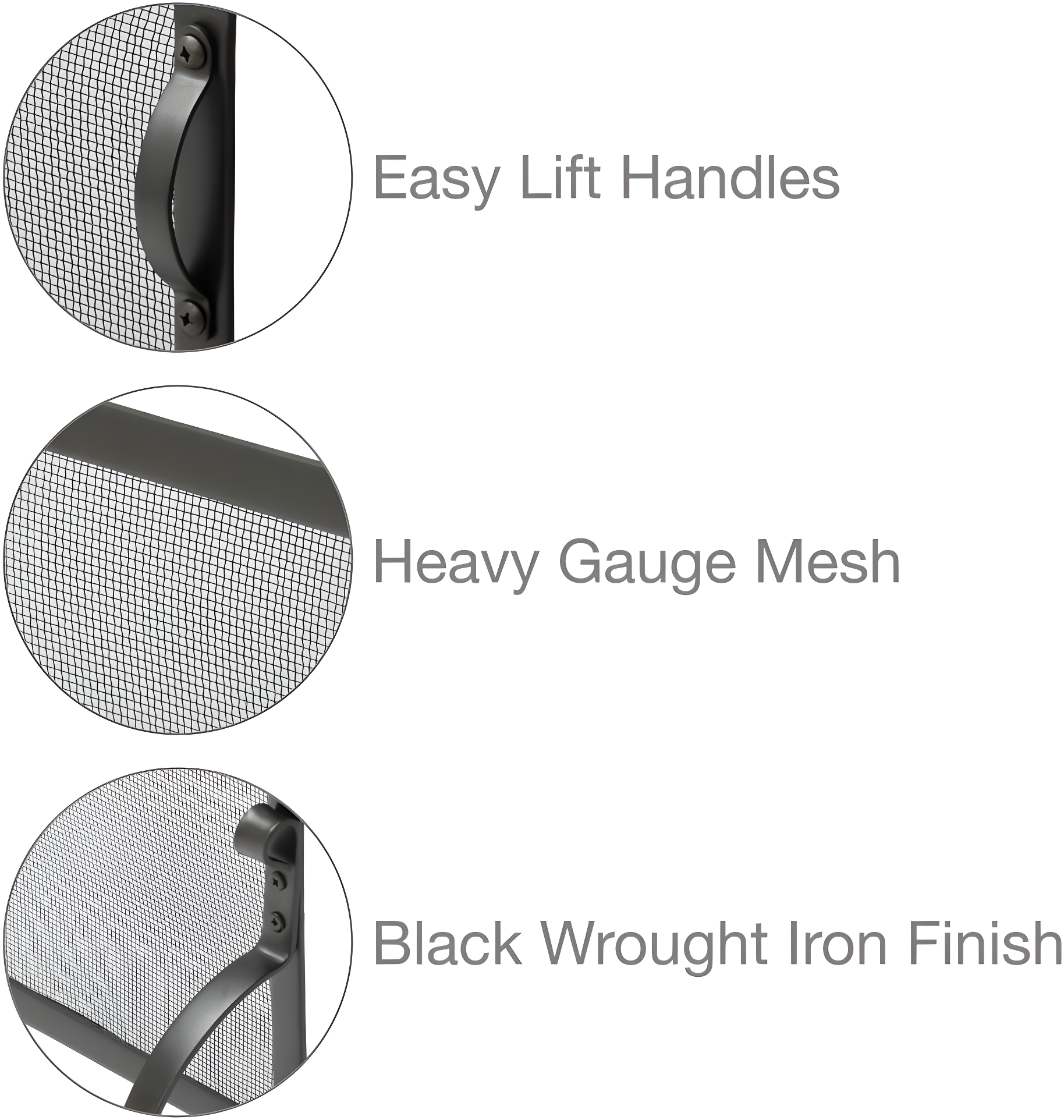 UniFlame Large Wrought Iron Sparkguard