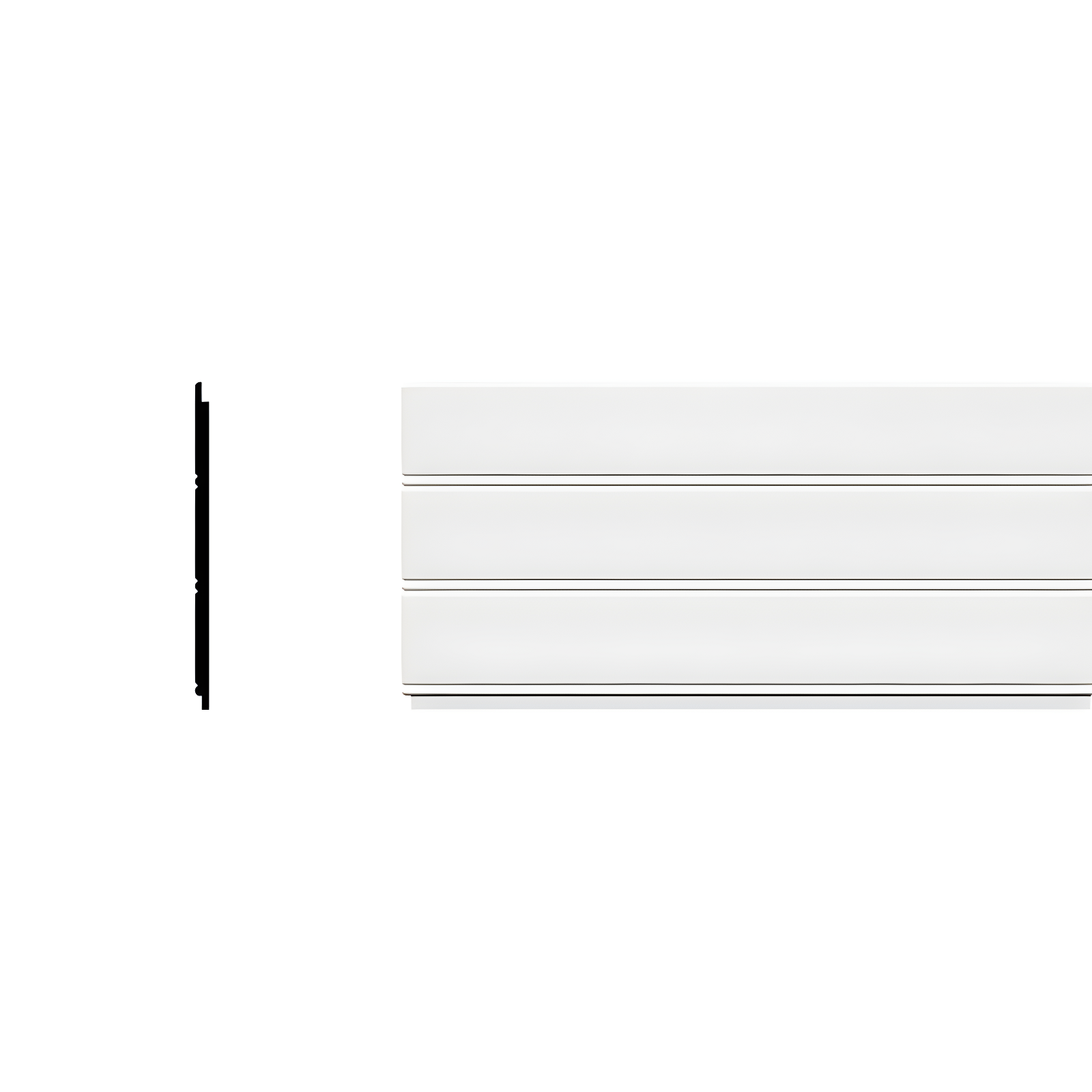 Ekena Millwork 96" Reversible Wainscoting (Set of 4) (Set of 4)