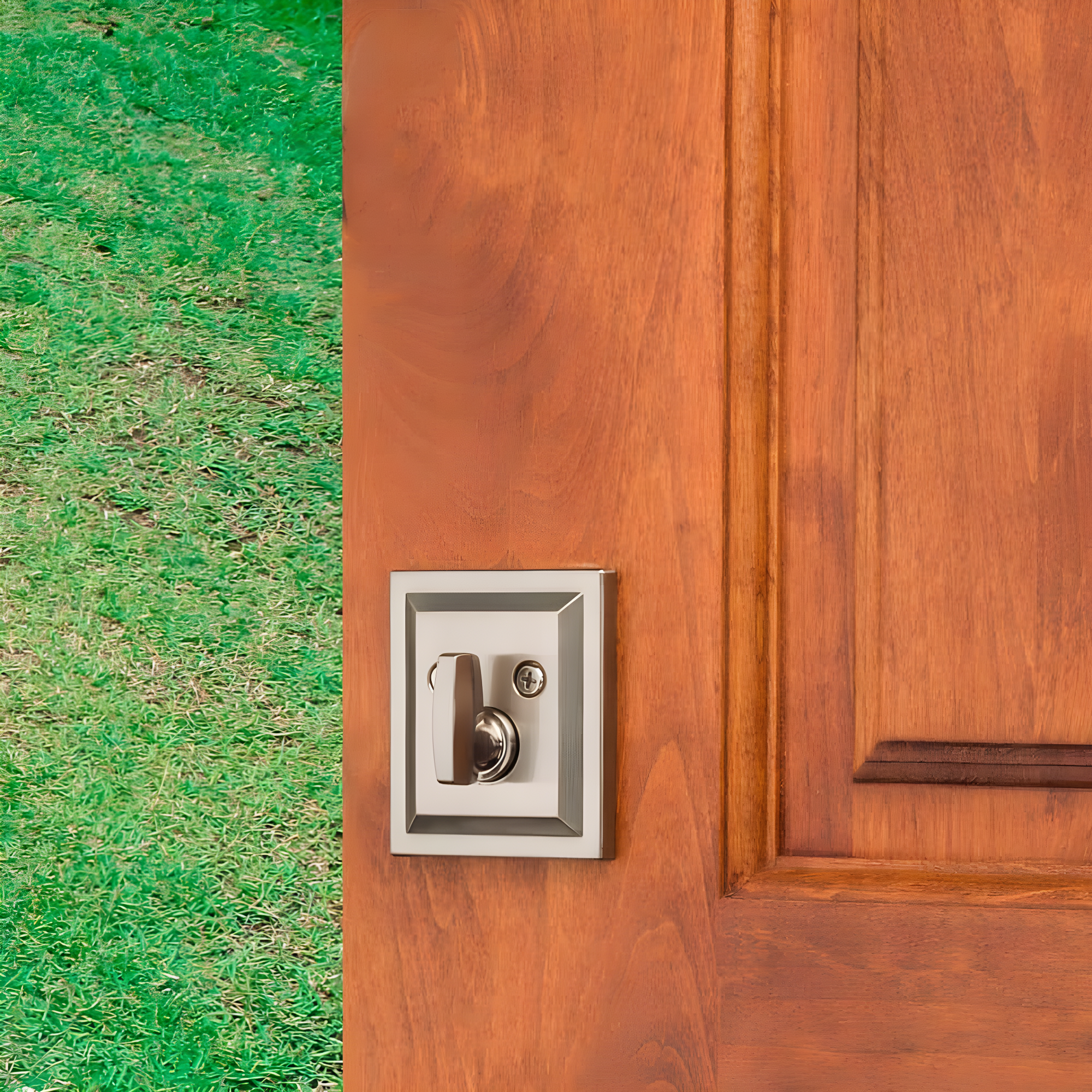 Baldwin 380SLB15SMTCPRCAL Torrey Pines 380 Rectangular Low Profile Single Cylinder Deadbolt with SmartKey