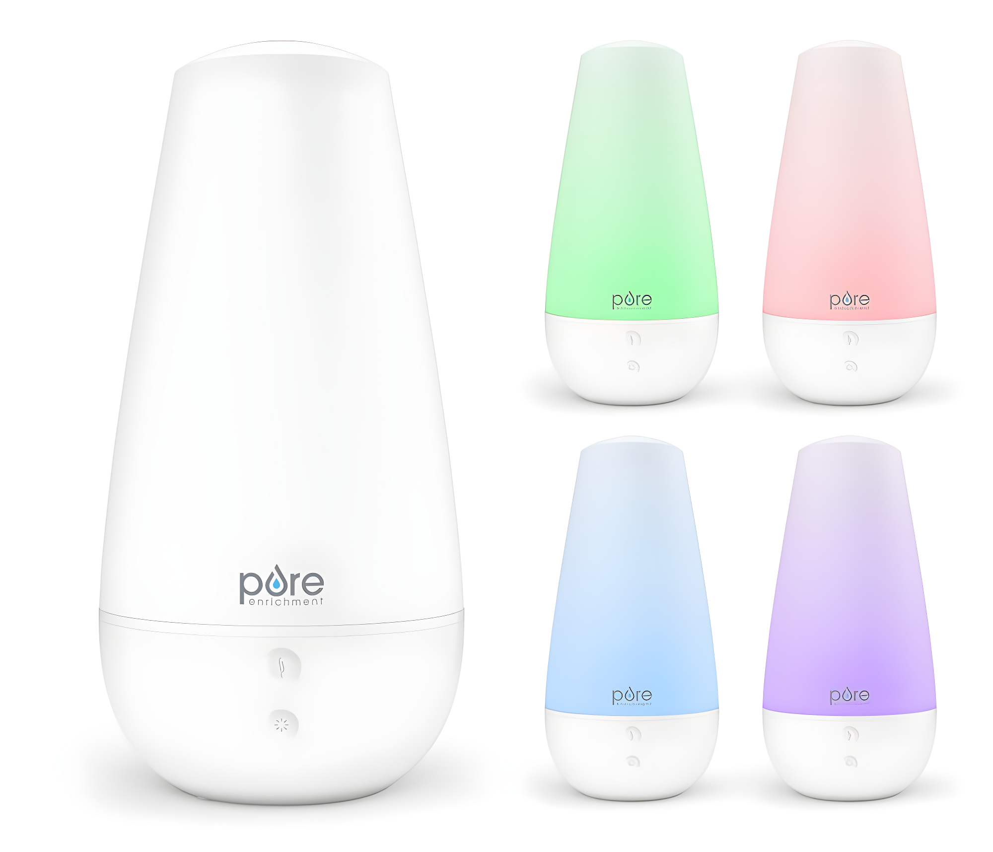 Pure White Ultrasonic Aroma Diffuser with Automatic Shutoff
