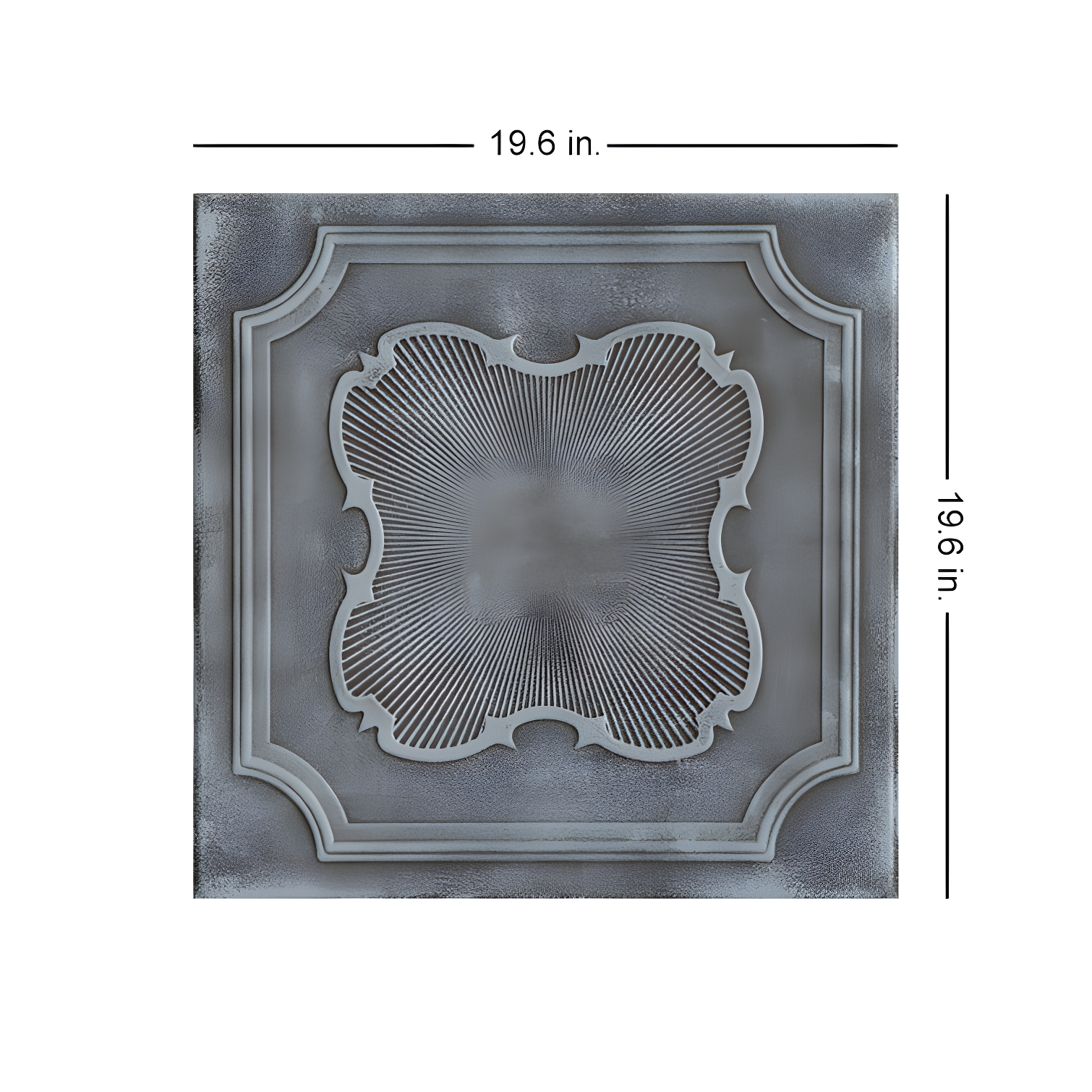 A La Maison Ceilings Coronado 1.6 ft. x 1.6 ft. Polystyrene Glue-up Ceiling Tile (Set of 48)