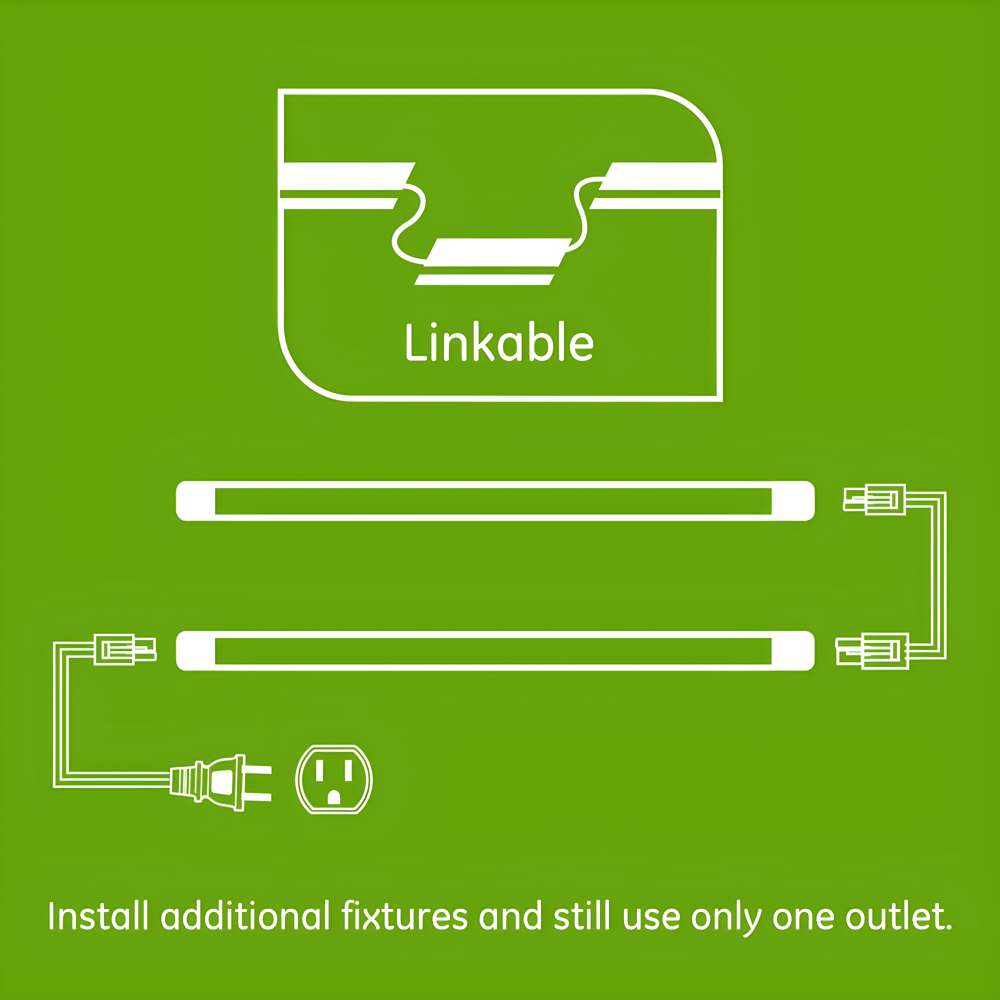 Enbrighten 18-inch Plug-In Linkable LED Under Cabinet Light Fixture