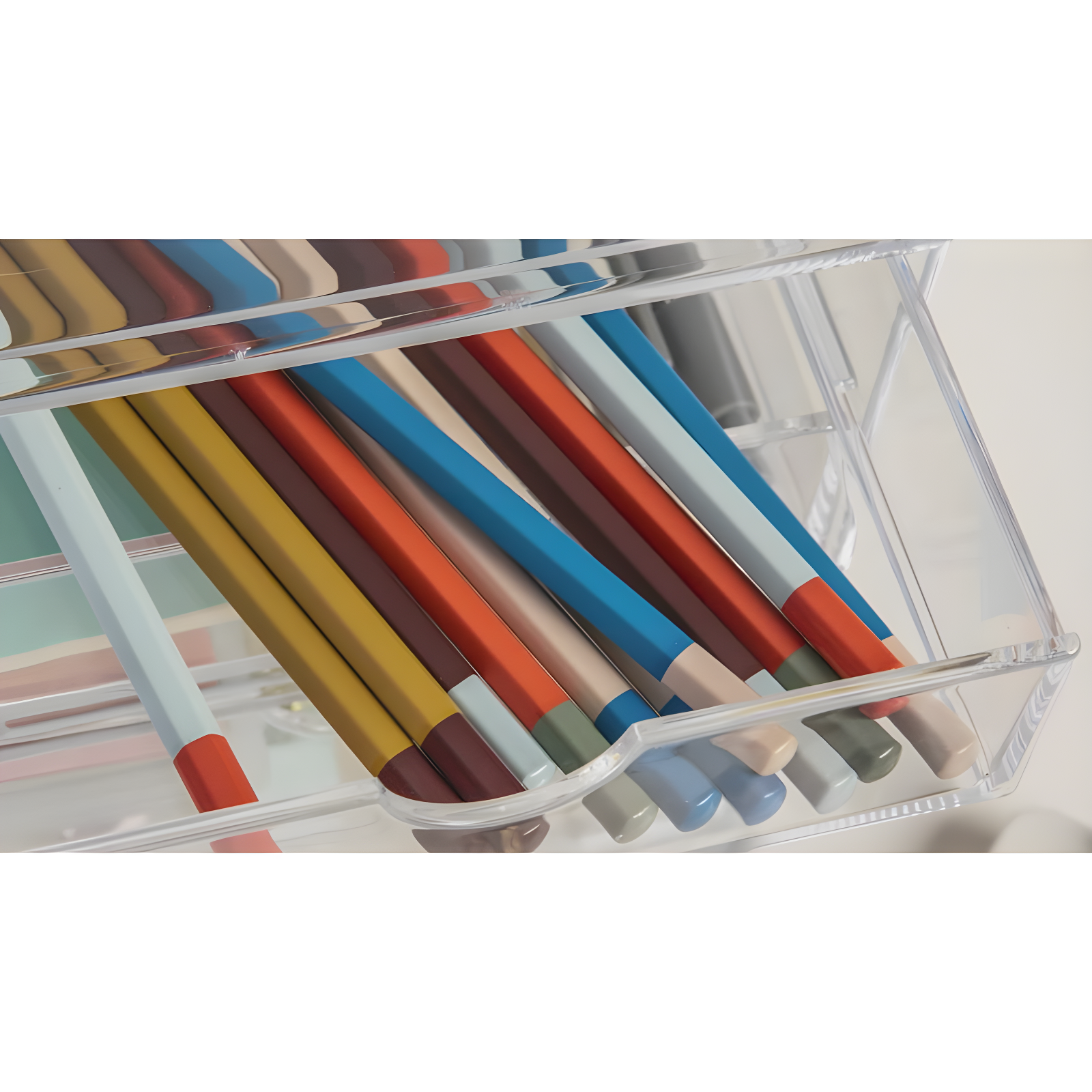 Martha Stewart Thomas Martha Stewart Plastic Desktop Storage with Half Moon Opening Pullout Drawers (Set of 2)