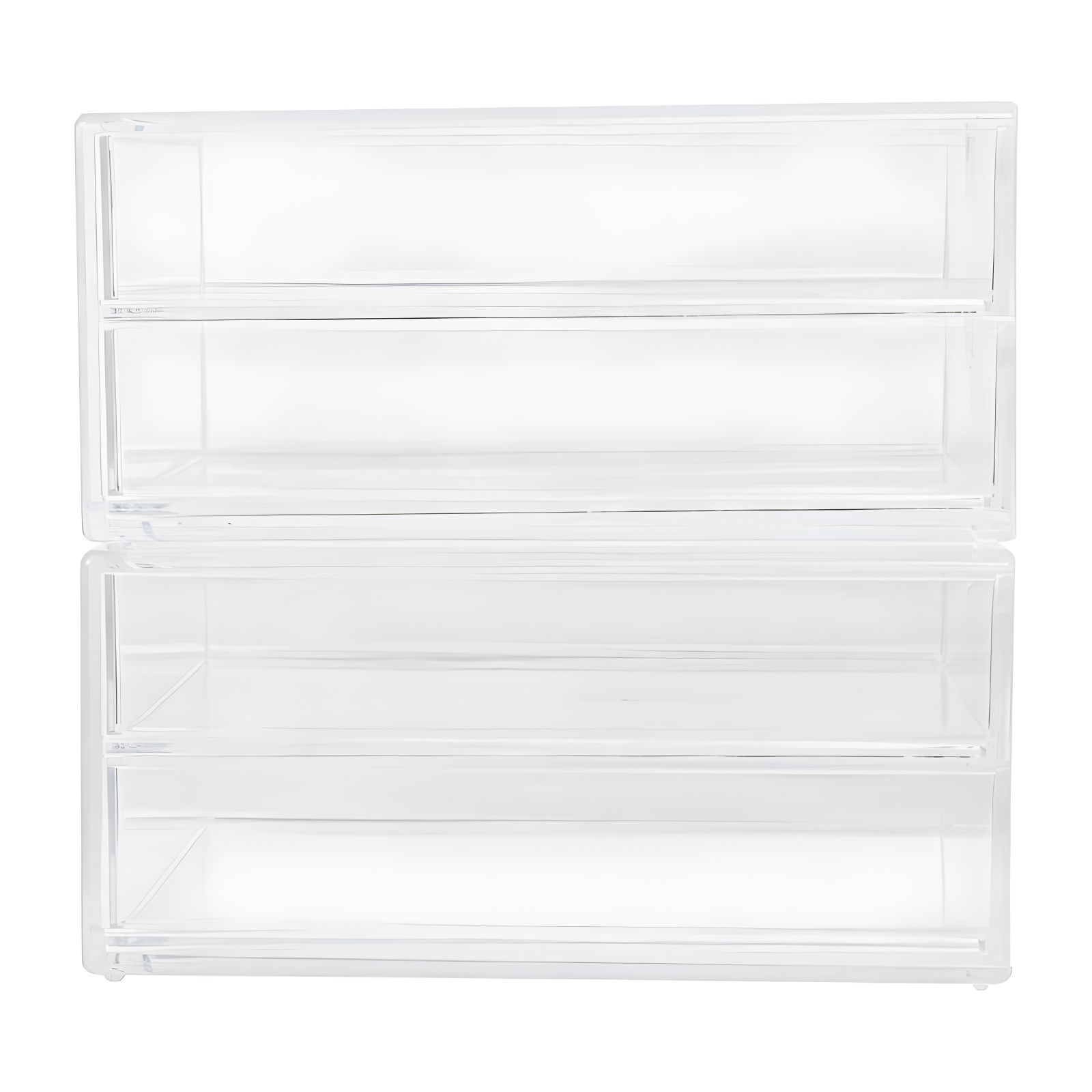 Martha Stewart Thomas Martha Stewart Plastic Desktop Storage with Half Moon Opening Pullout Drawers (Set of 2)