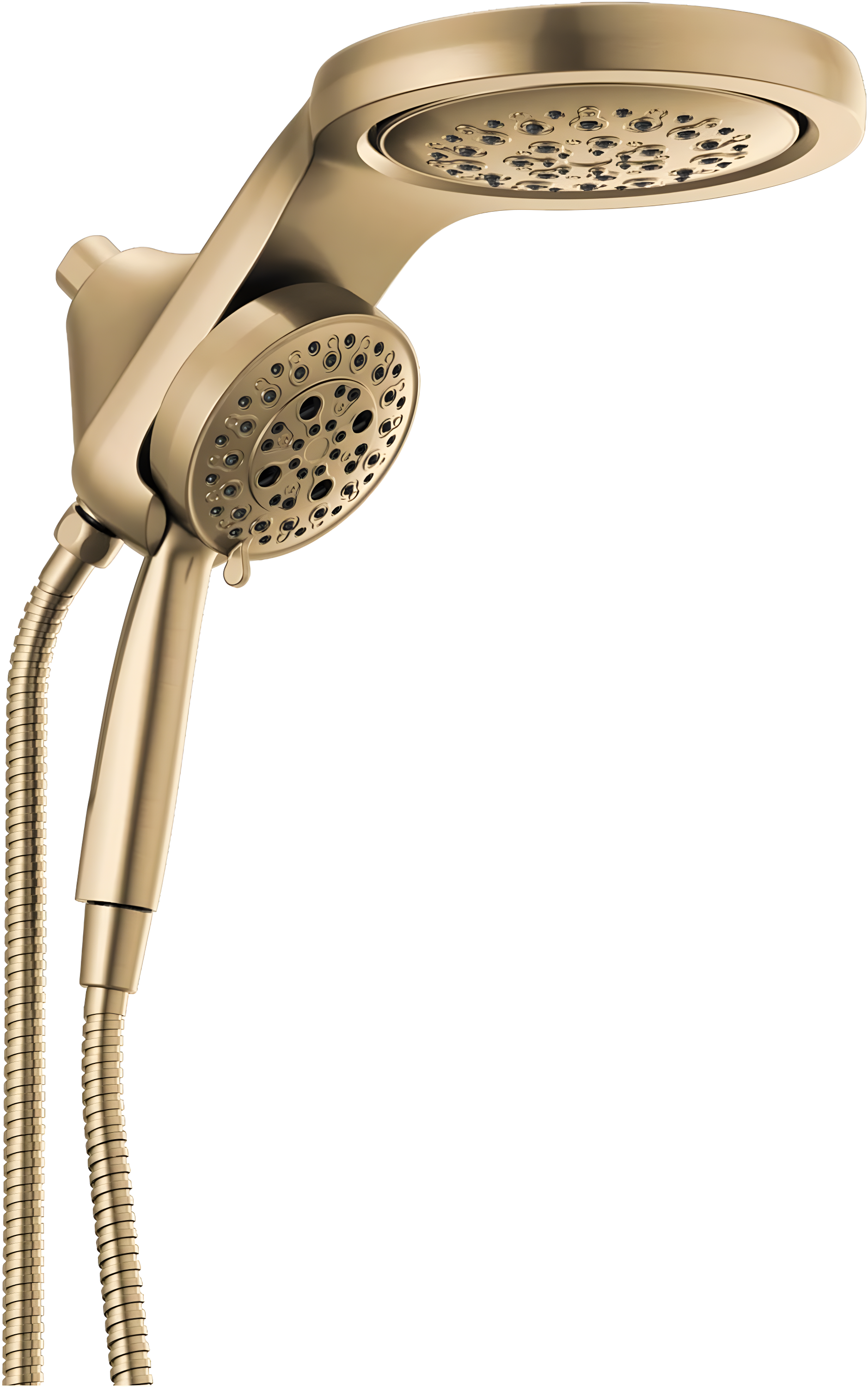 Hydrorain 5 Spray Dual Shower Head and Handheld Shower with Lumicoat and H2Okinetic 2.5 GPM