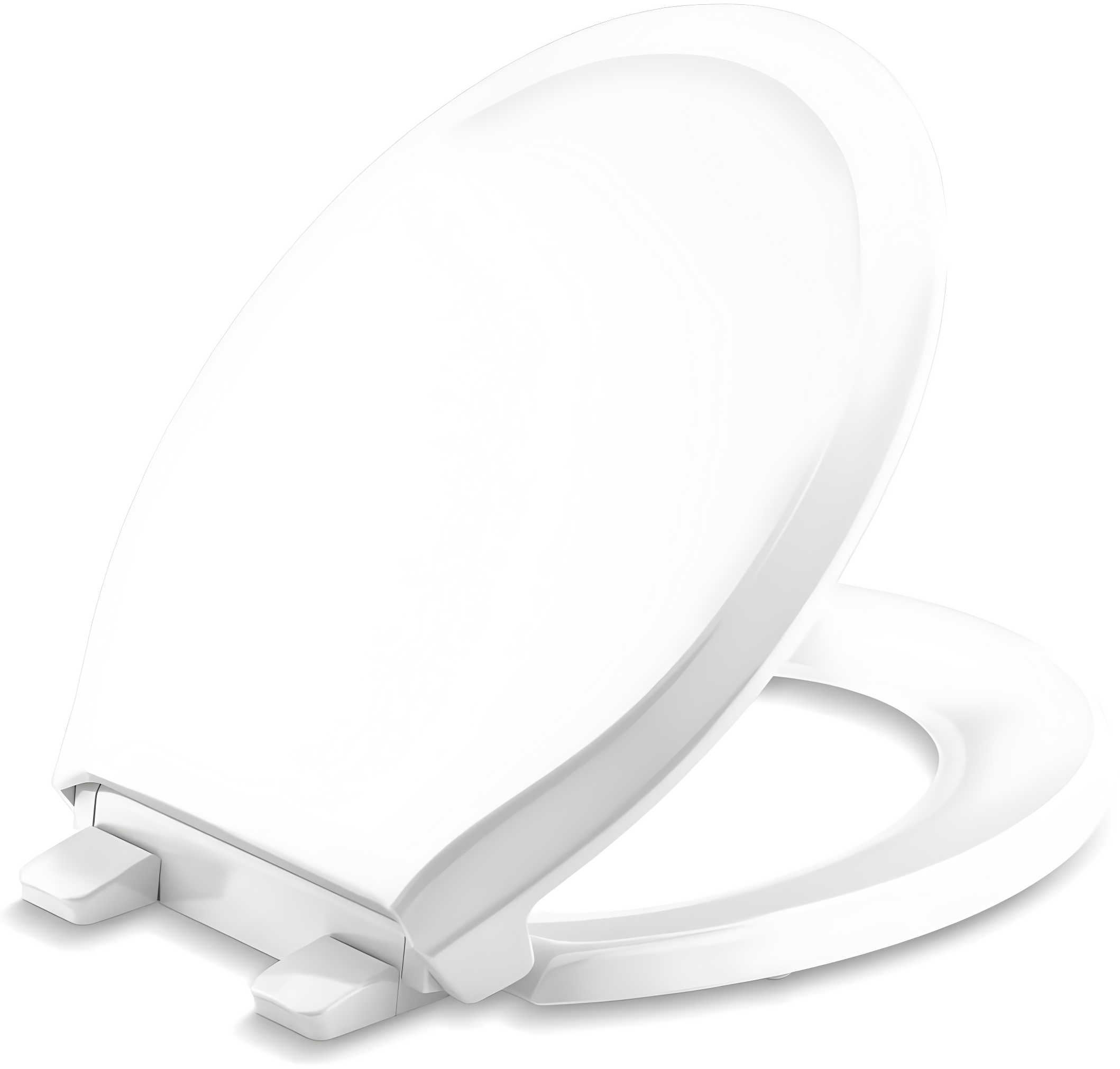 Rutledge Front Quiet-Close with Grip-Tight Bumpers Round Toilet Seat