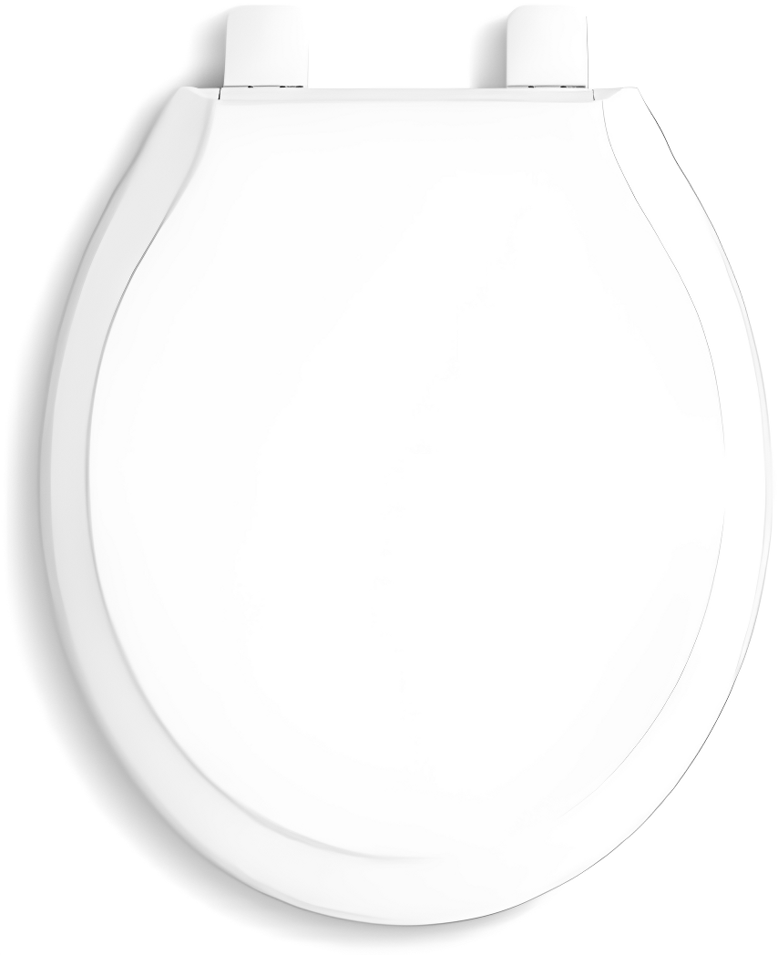 Rutledge Front Quiet-Close with Grip-Tight Bumpers Round Toilet Seat