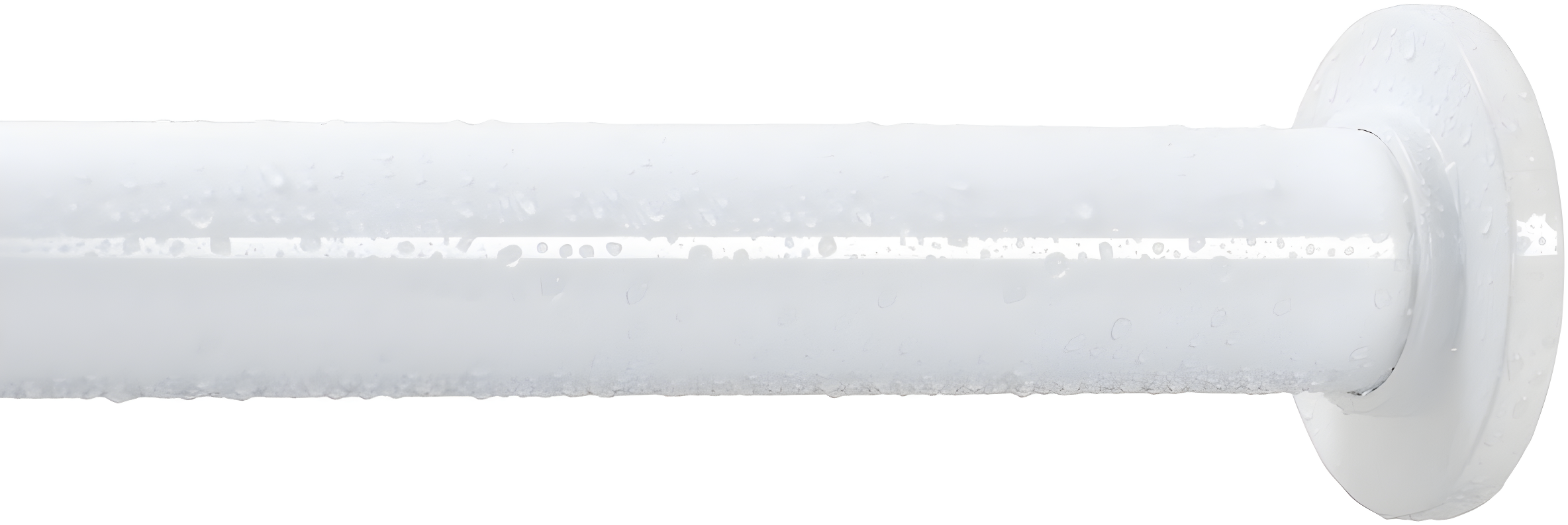 Ivilon Tension Curtain Rod - Hexagonal Spring Tension Rod for Windows or Shower, 24 to 36 Inch, White