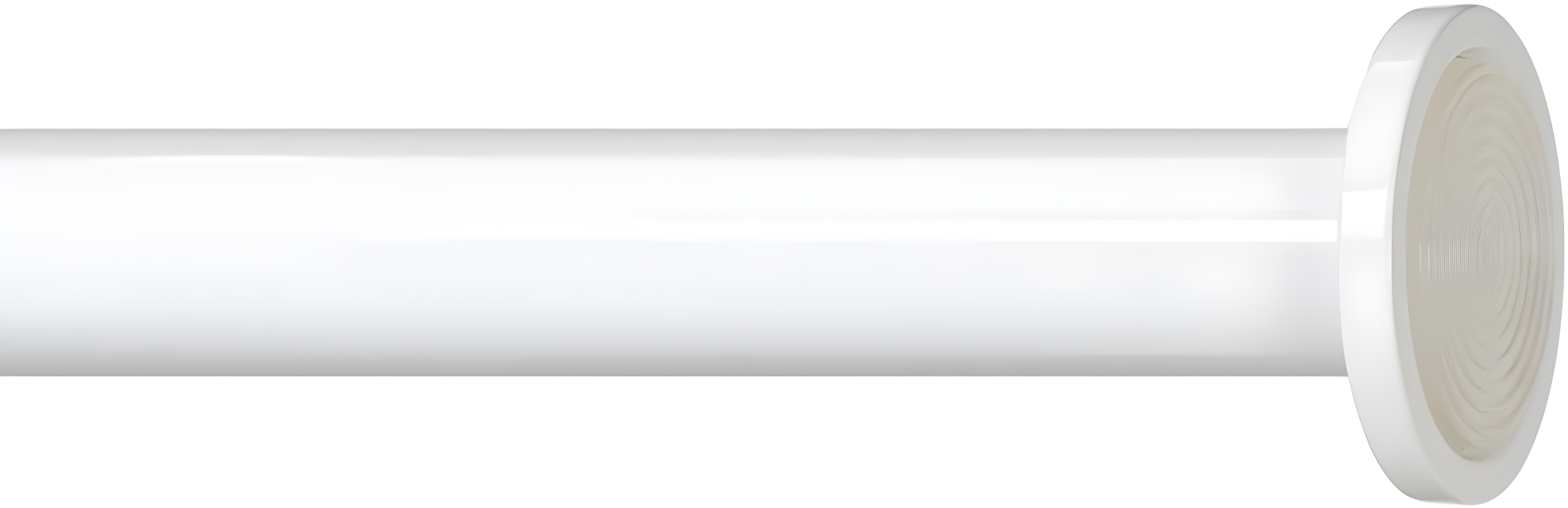 Ivilon Tension Curtain Rod - Hexagonal Spring Tension Rod for Windows or Shower, 24 to 36 Inch, White