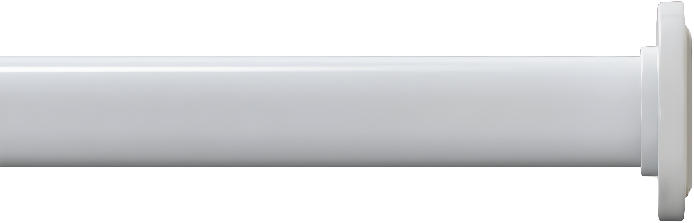 Ivilon Tension Curtain Rod - Hexagonal Spring Tension Rod for Windows or Shower, 24 to 36 Inch, White