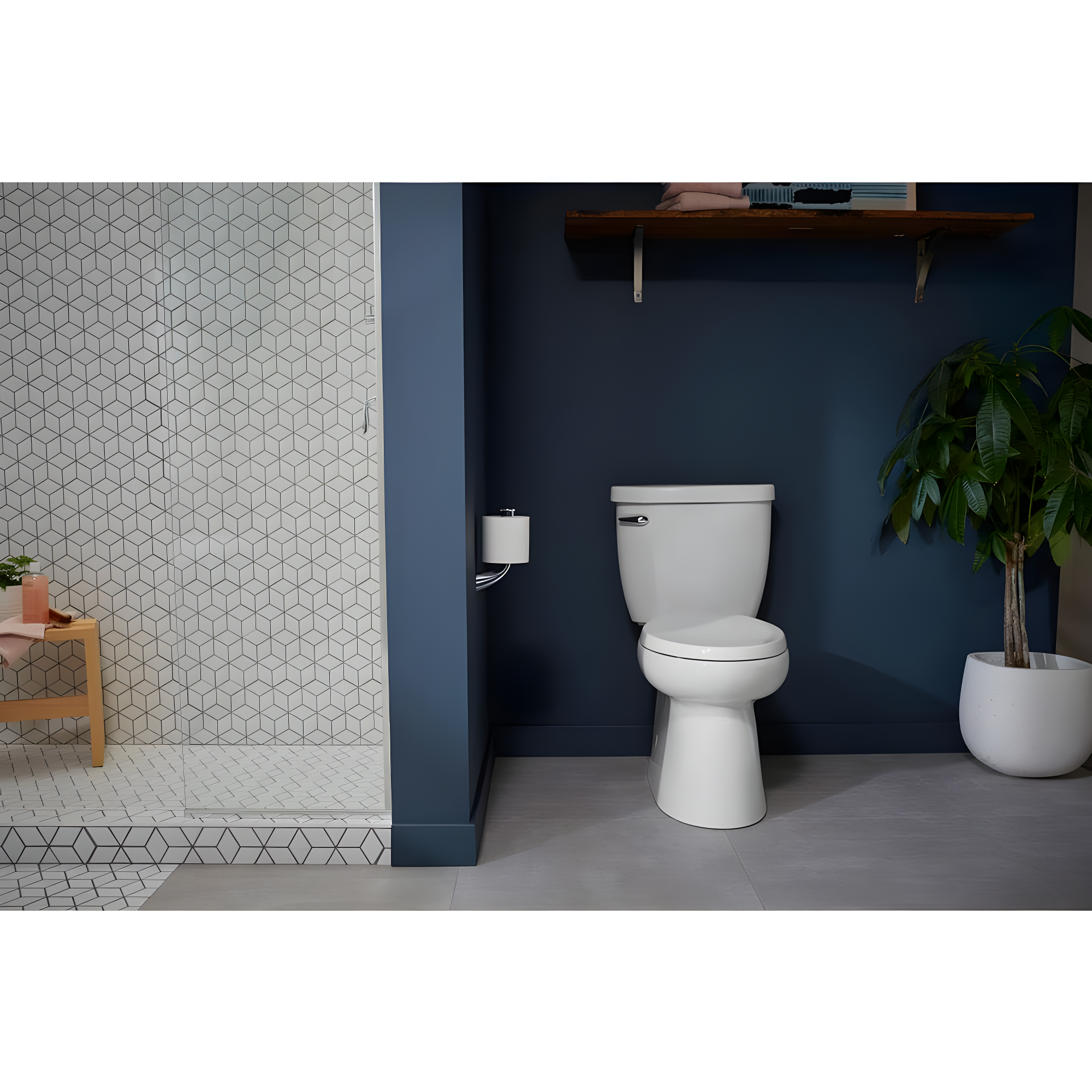 Kohler Brevia Quiet-Close Toilet Seat with Grip-Tight Bumpers and Quick-Attach Hardware