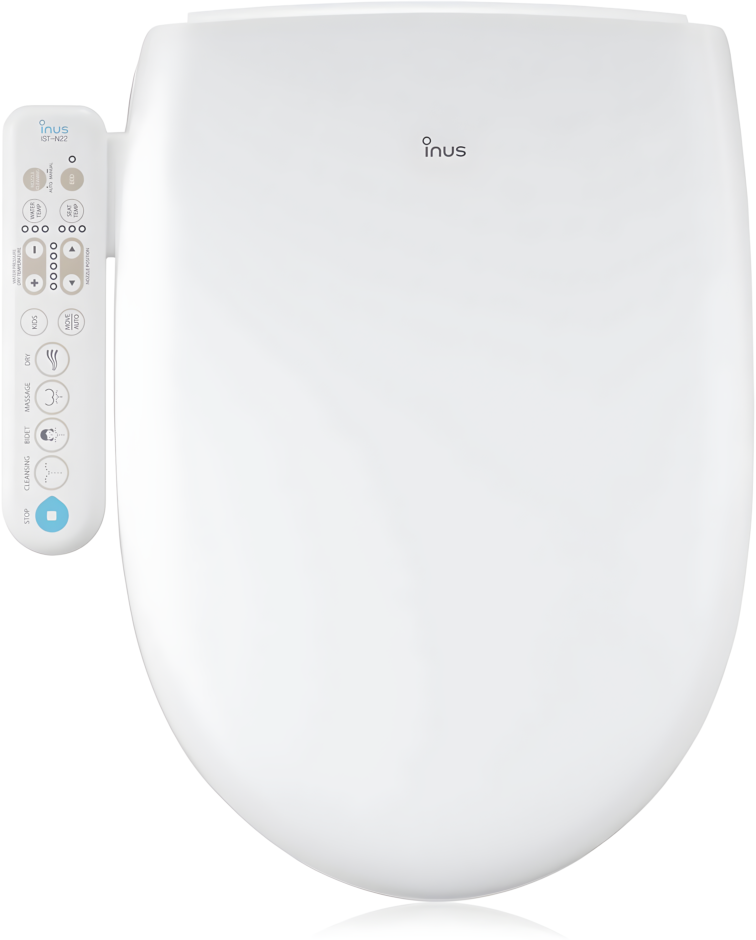 INUS IST-N22 Elongated Toilet Seat Bidet