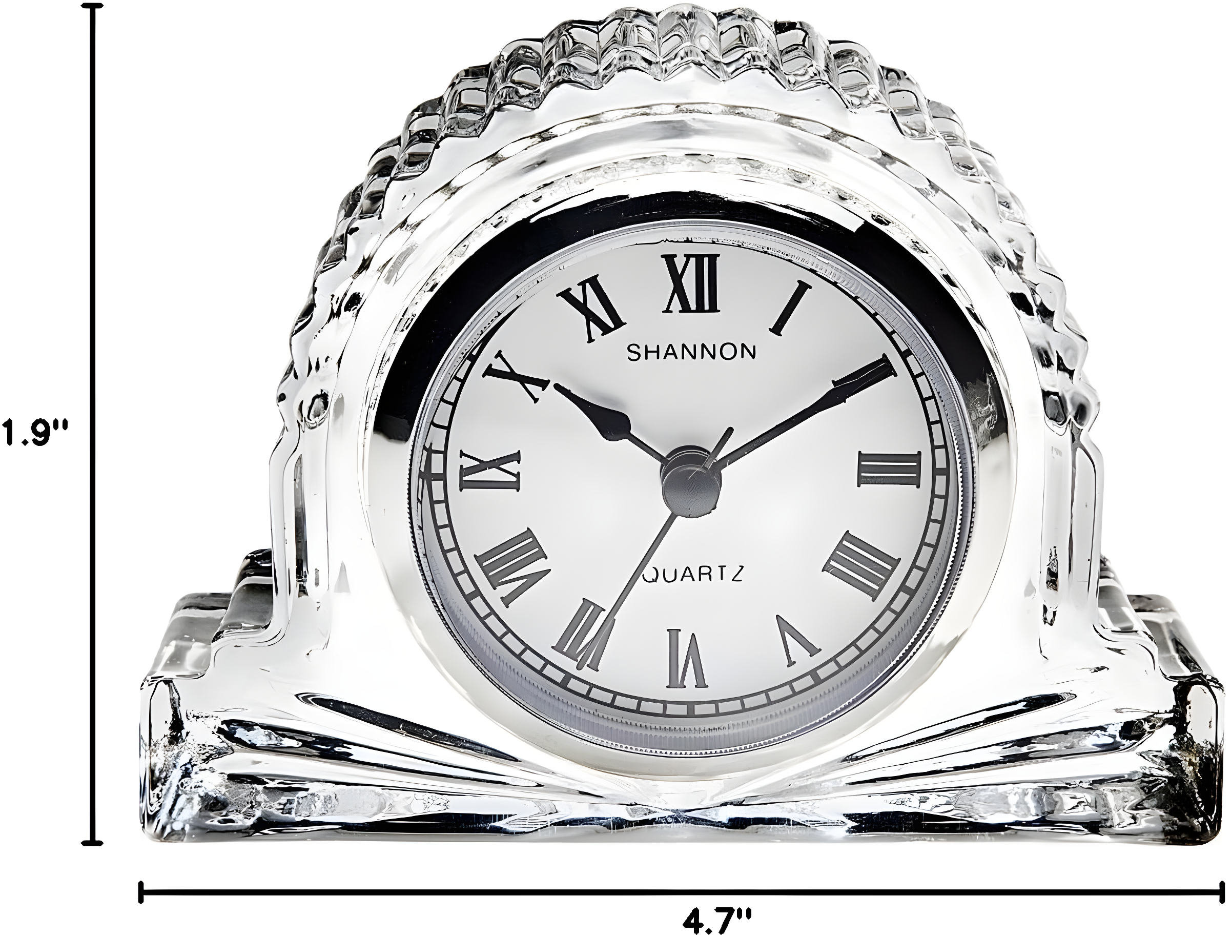 Godinger Small Crystal European Mantle Clock