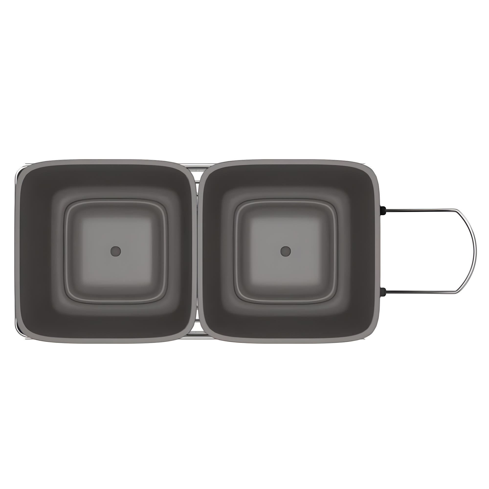 Rev-A-Shelf Double Pull Out Trash Can 27 Qt for Kitchen