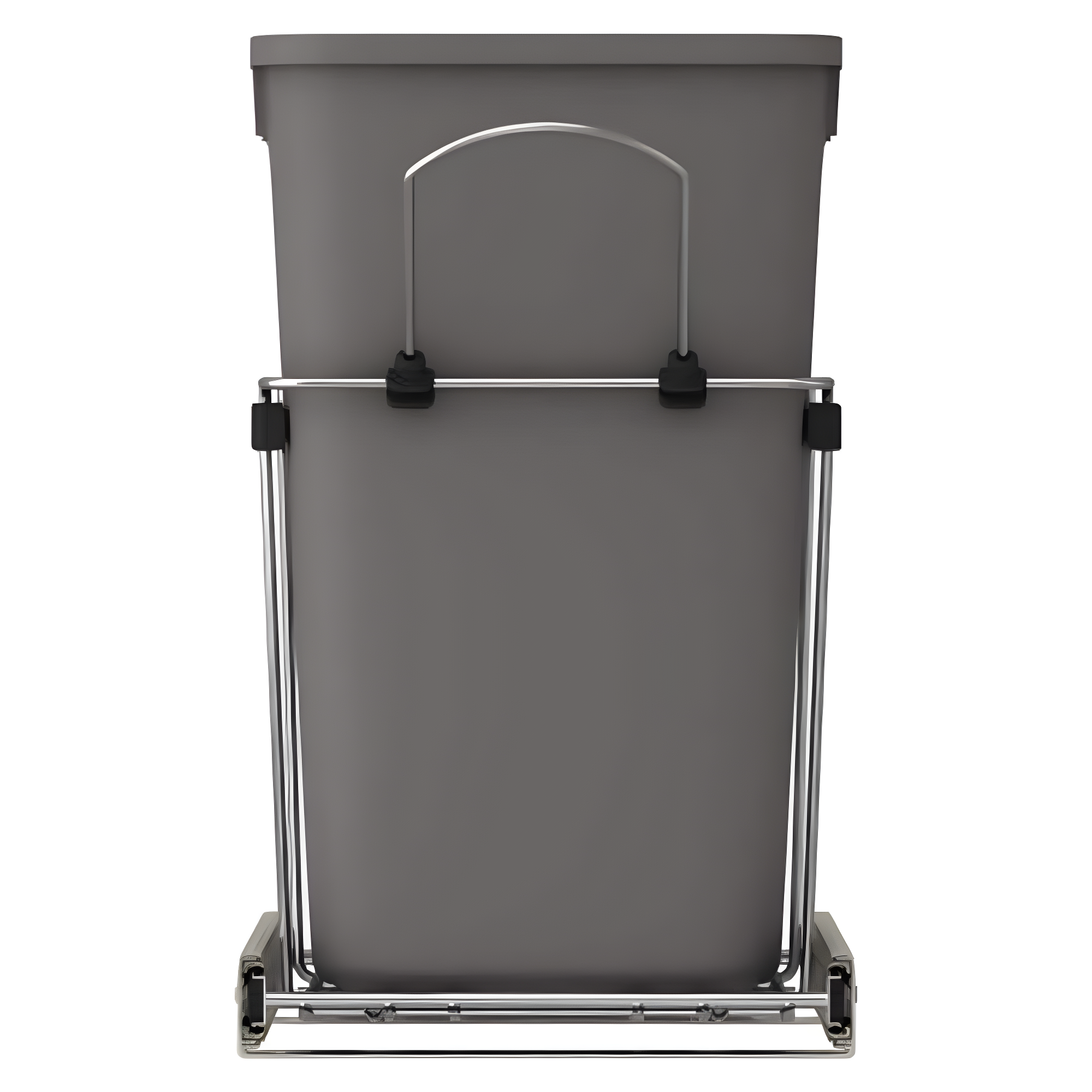 Rev-A-Shelf Double Pull Out Trash Can 27 Qt for Kitchen