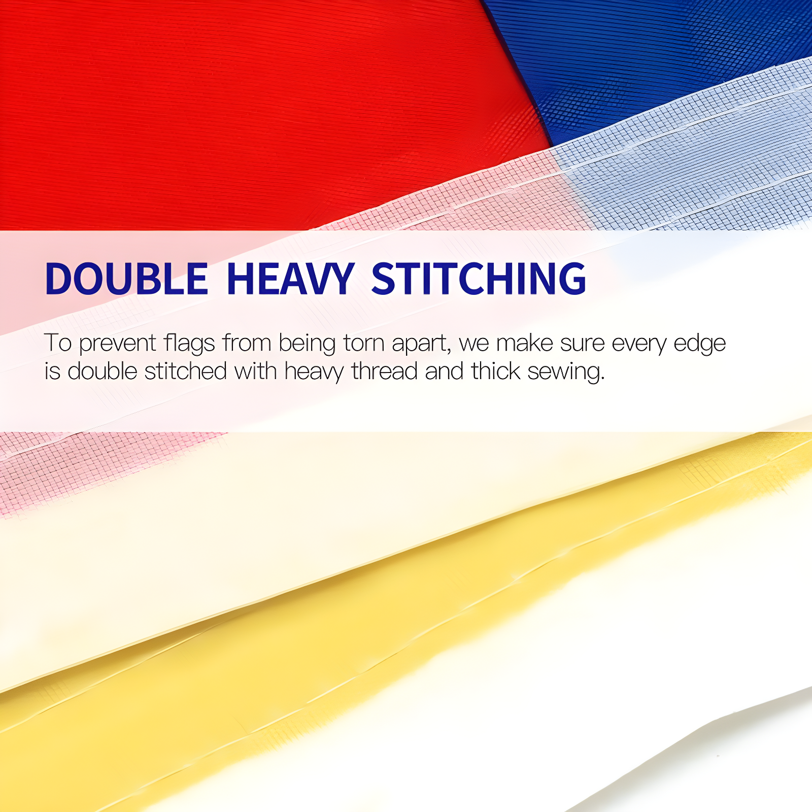ANLEY USA Pleated Fan Flag, 1.5x3 ft American US Bunting Flag (Set of 2)