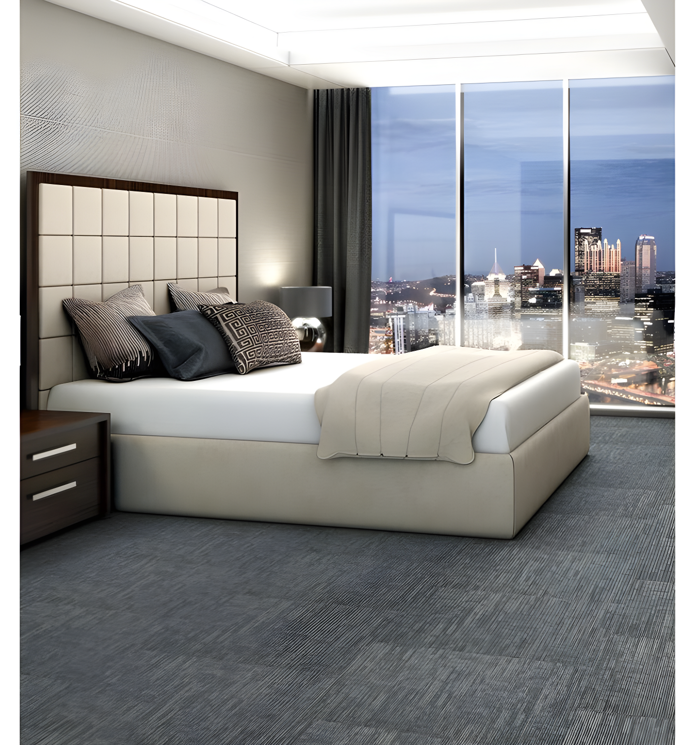 Shaw Apollo 24-in x 24-in Multi-Level Loop Adhesive Carpet Tile (48-sq ft)