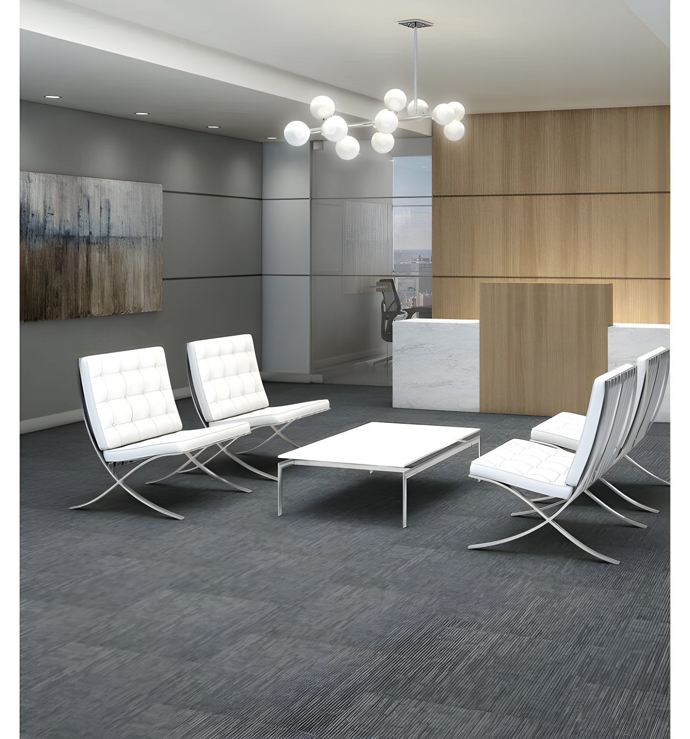 Shaw Apollo 24-in x 24-in Multi-Level Loop Adhesive Carpet Tile (48-sq ft)