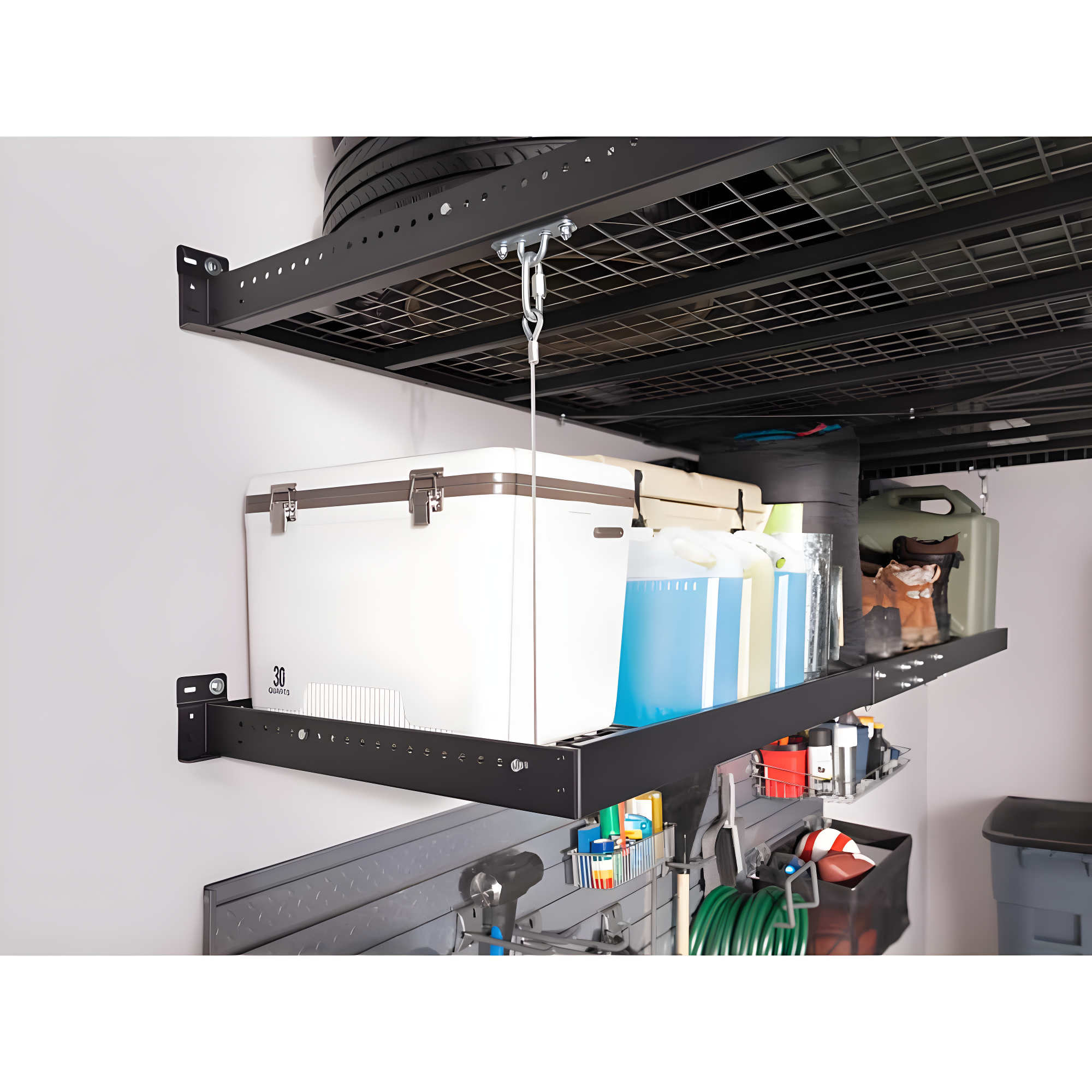 NewAge Products Pro Series 2 ft. x 4 ft. Wall Mounted Steel Shelf