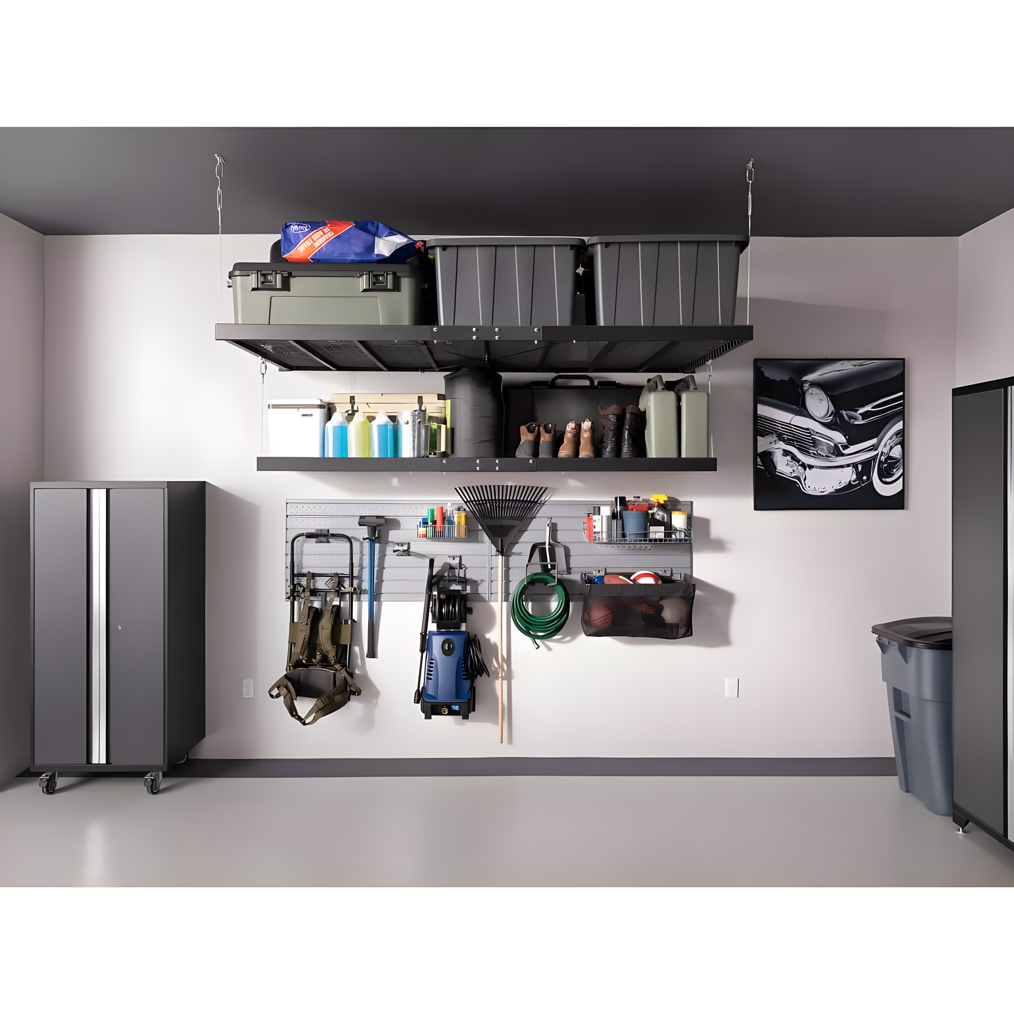 NewAge Products Pro Series 2 ft. x 4 ft. Wall Mounted Steel Shelf