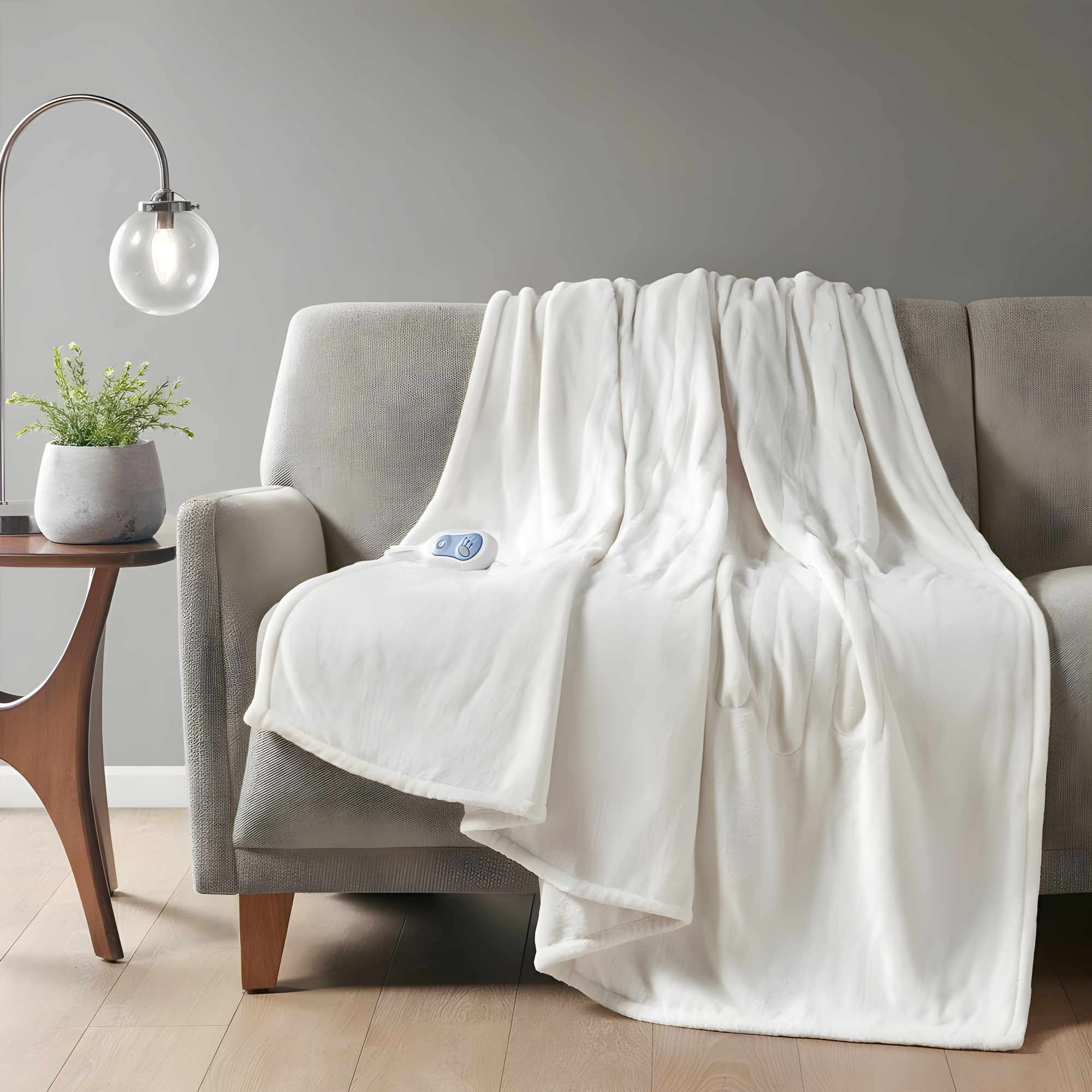 Beautyrest Heated Plush Oversized Throw